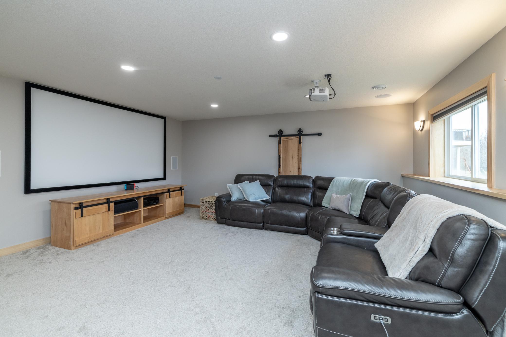 Home theater area perfect for movie nights and relaxing