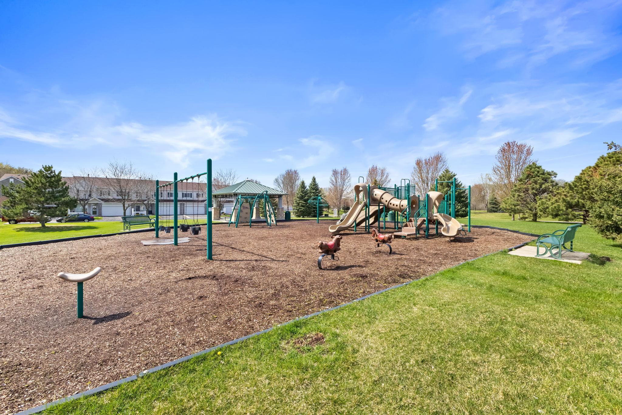 Community playground nearby—perfect for outdoor fun and easy access to green space