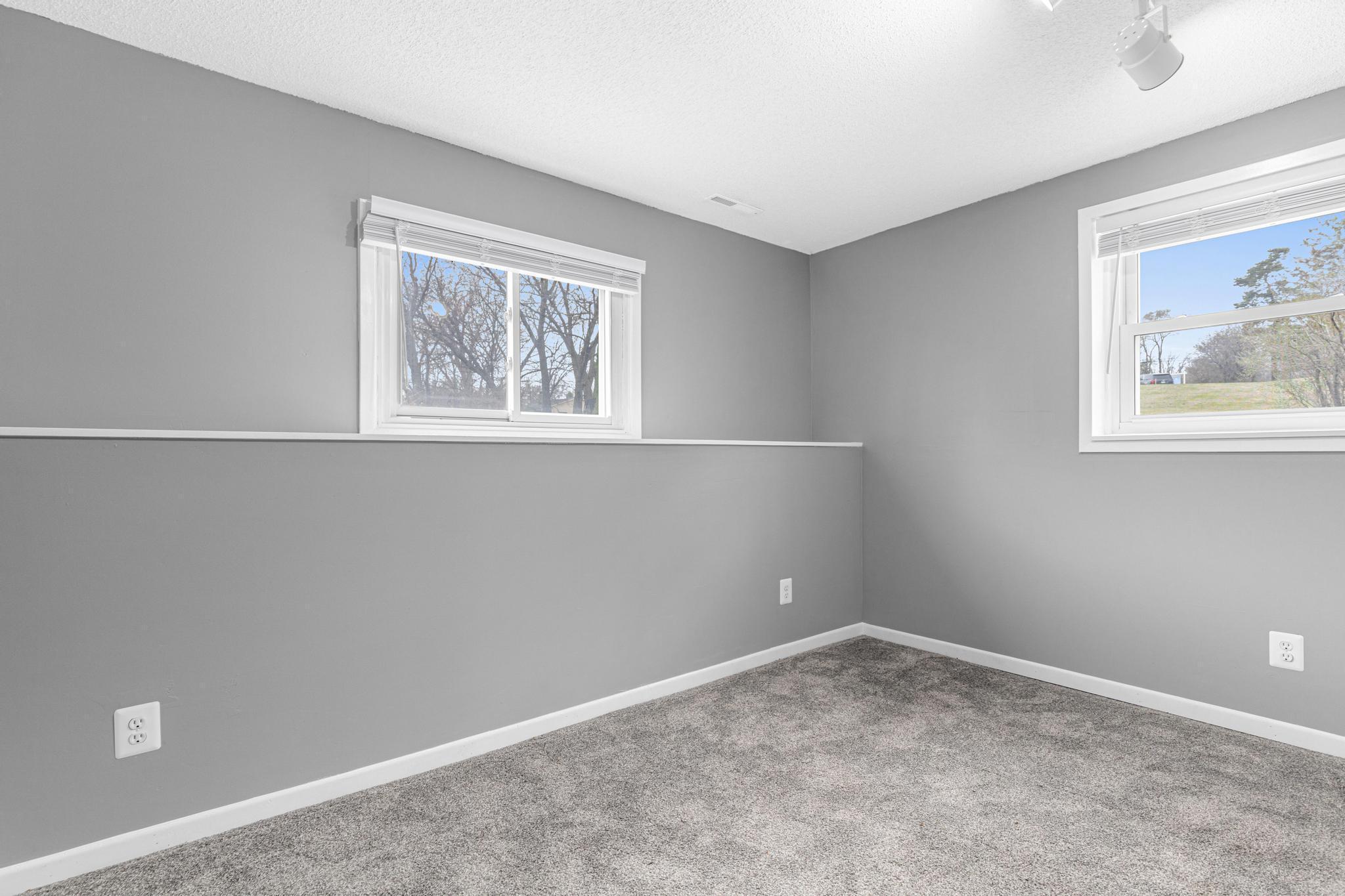 The 3rd bedroom in the lower level.