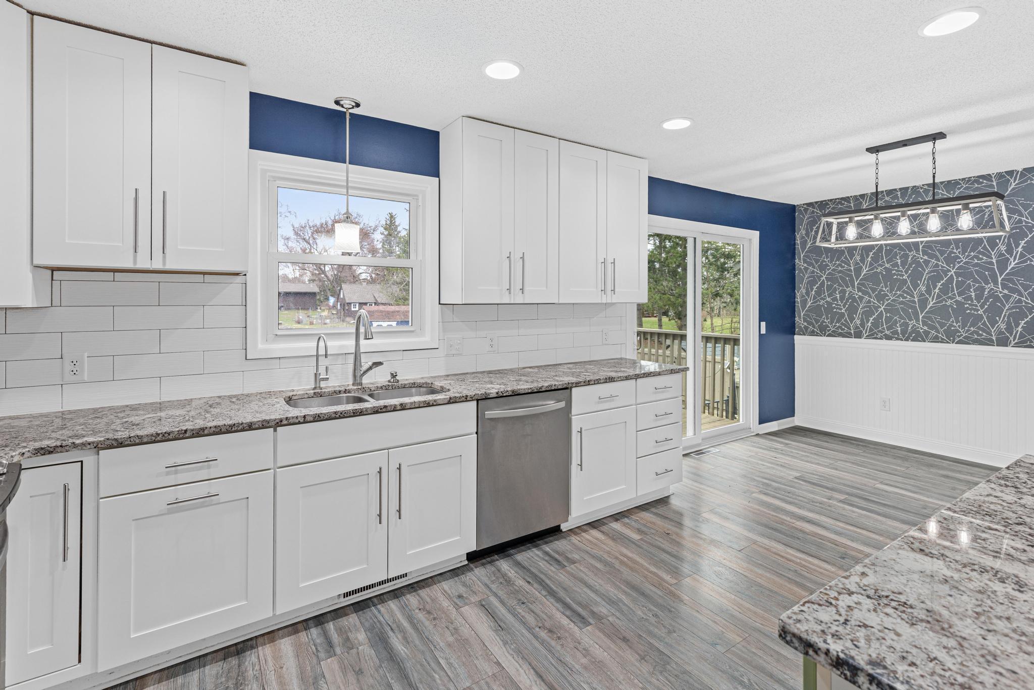 Lots of storage space in the kitchen.