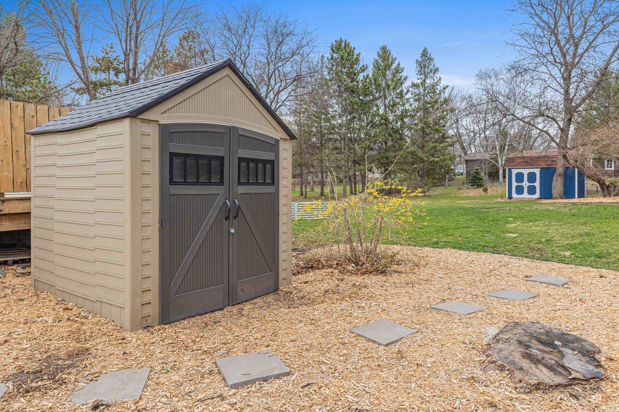 One of 2 sheds in the backyard.