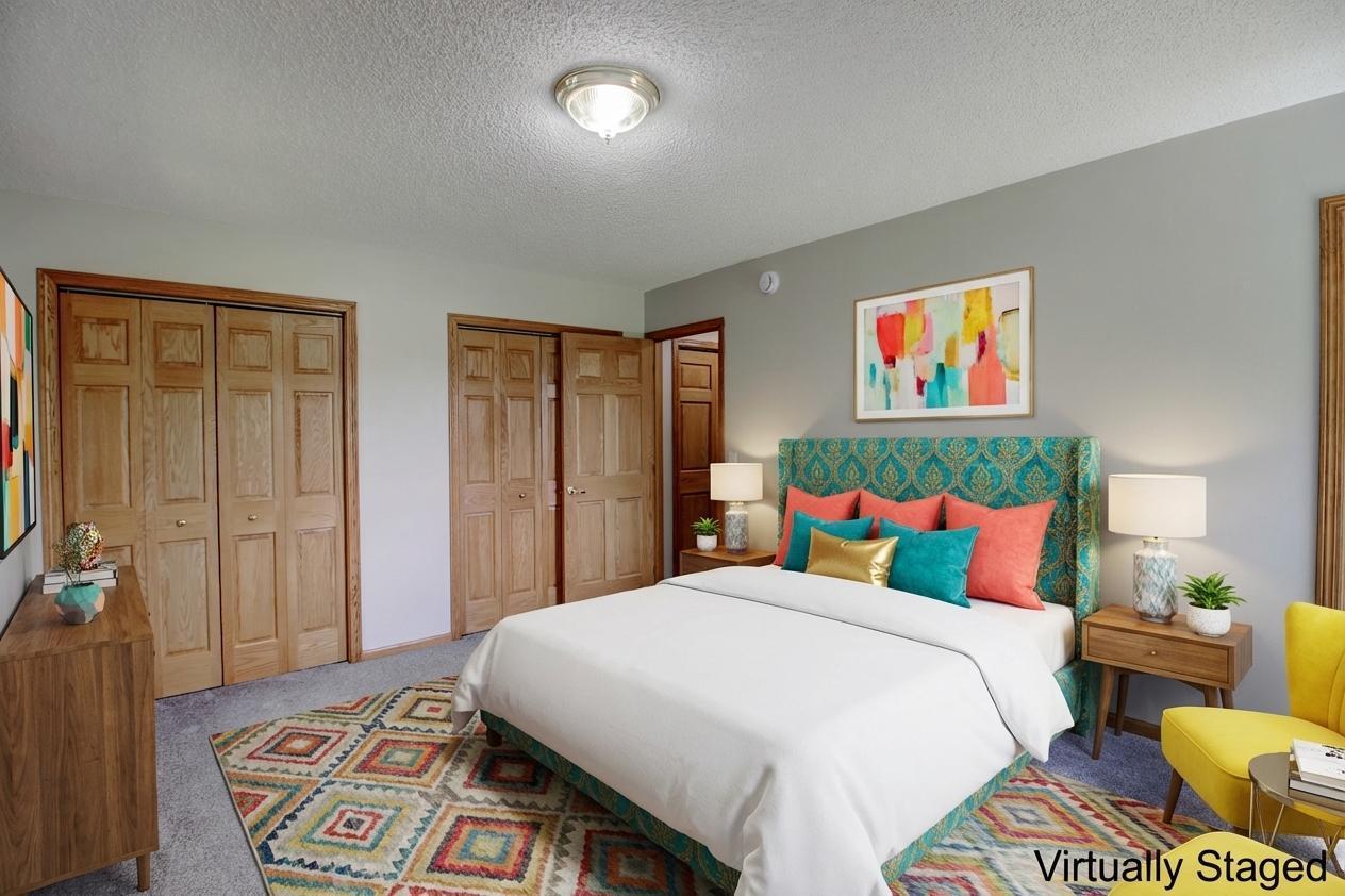 Primary Bedroom - Virtually staged.