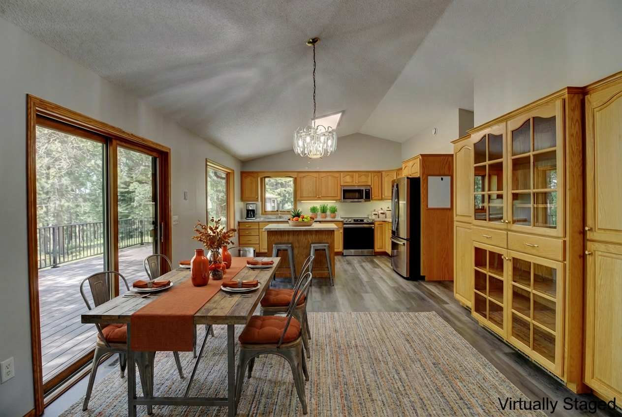 Dining/Kitchen - Virtually staged