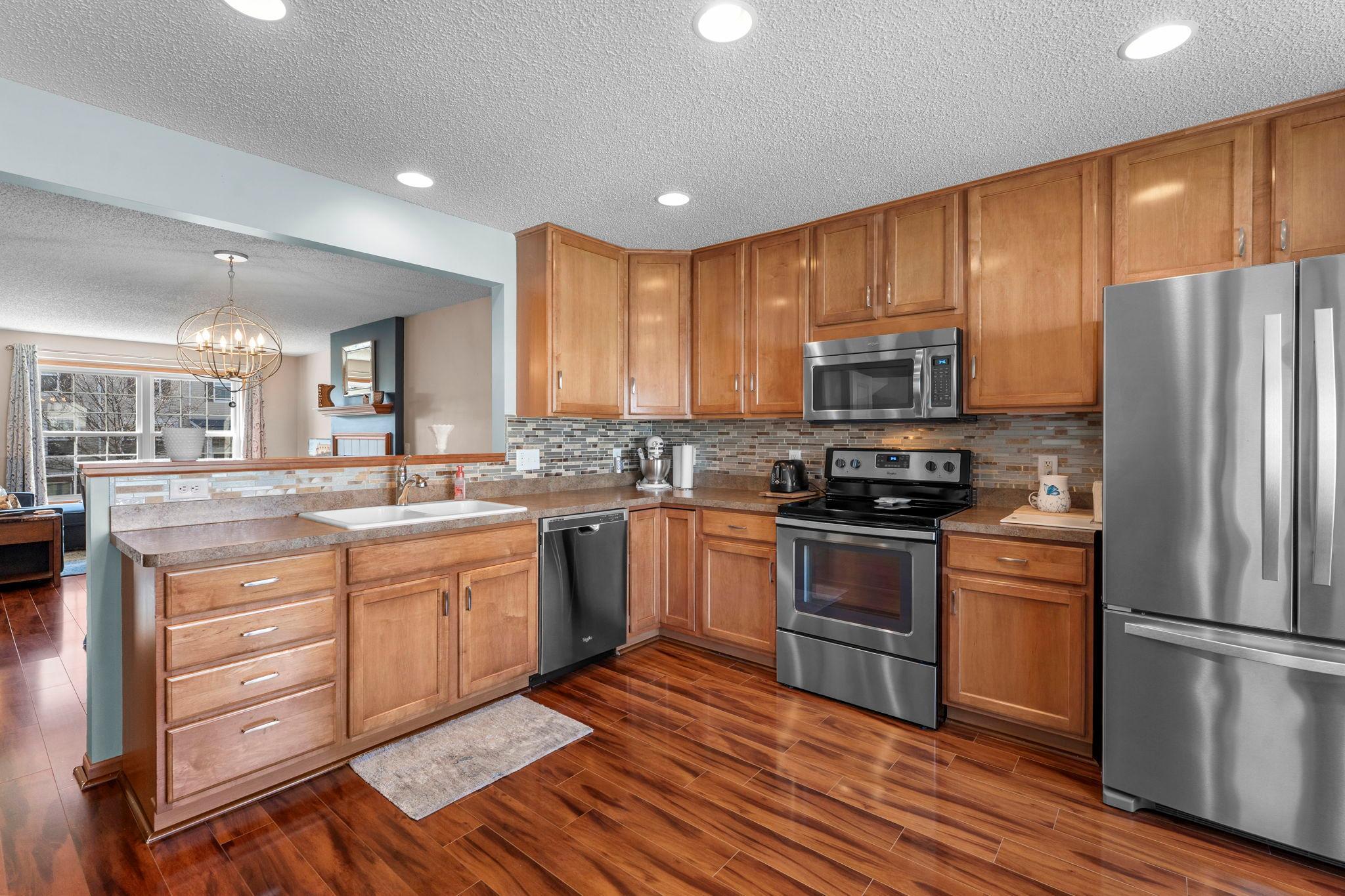 Ample cabinets and countertops for all your tools and gadgets to be stored