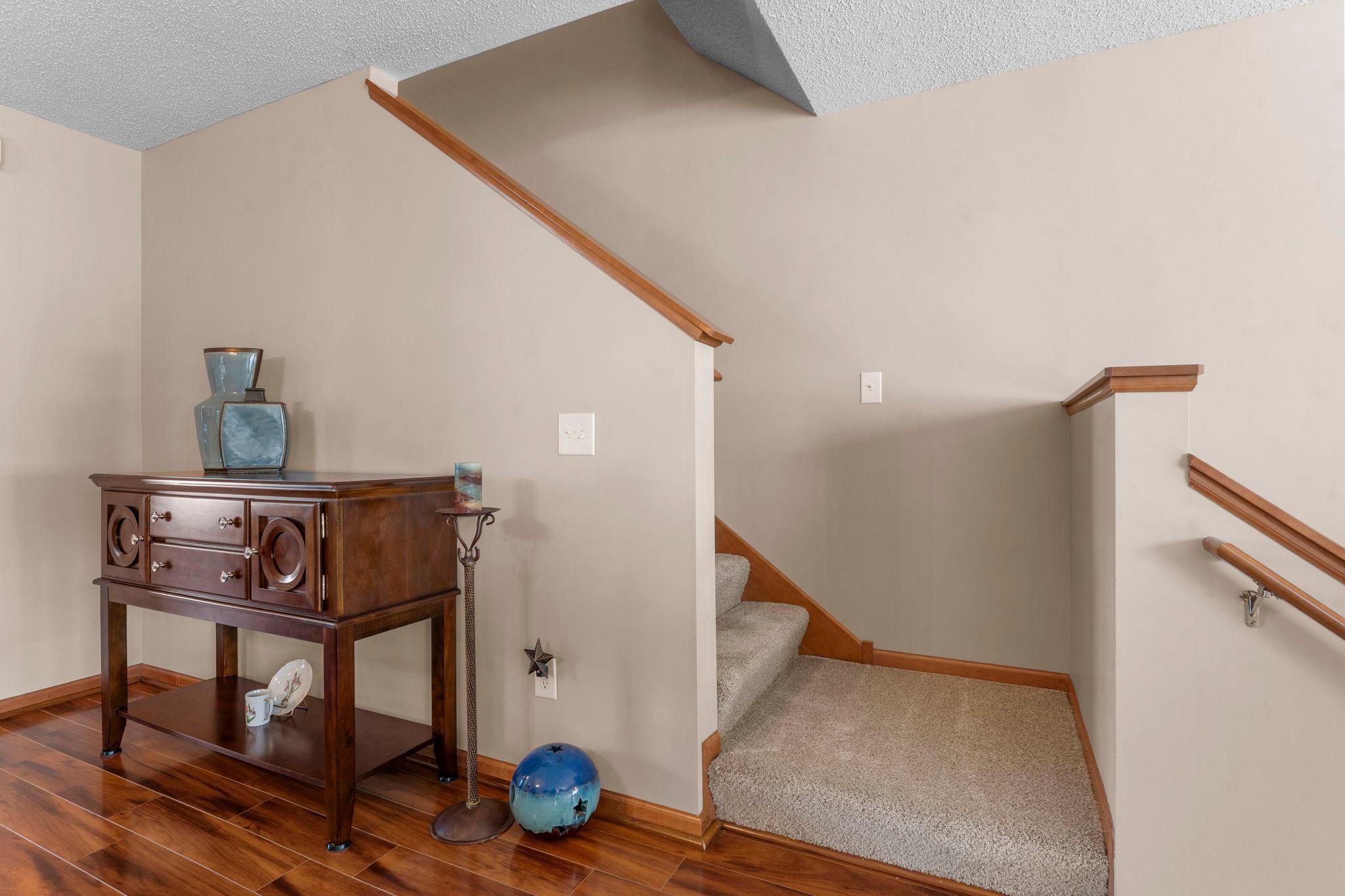 Let's take a look upstairs - follow the brand new carpeting!