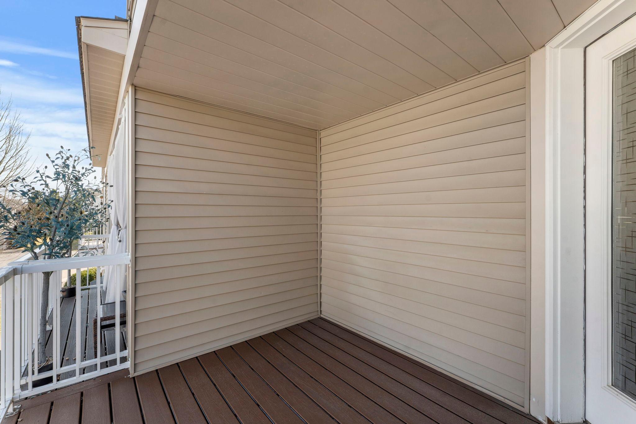 Spacious and covered, this is a great space for enjoying MN summer afternoons!