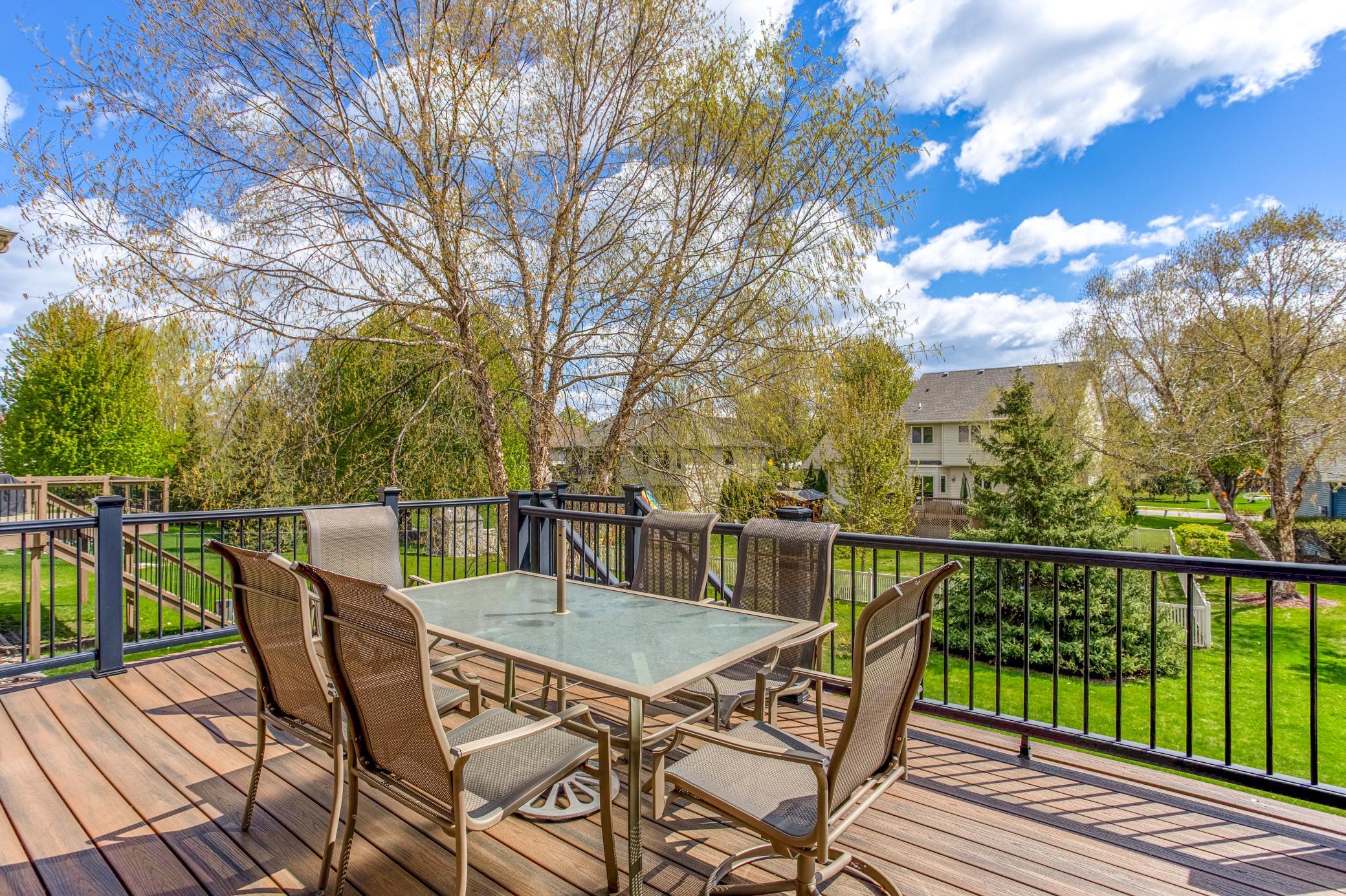 Enjoy peaceful backyard views from the elevated deck—ideal for outdoor dining, relaxing, or hosting guests.