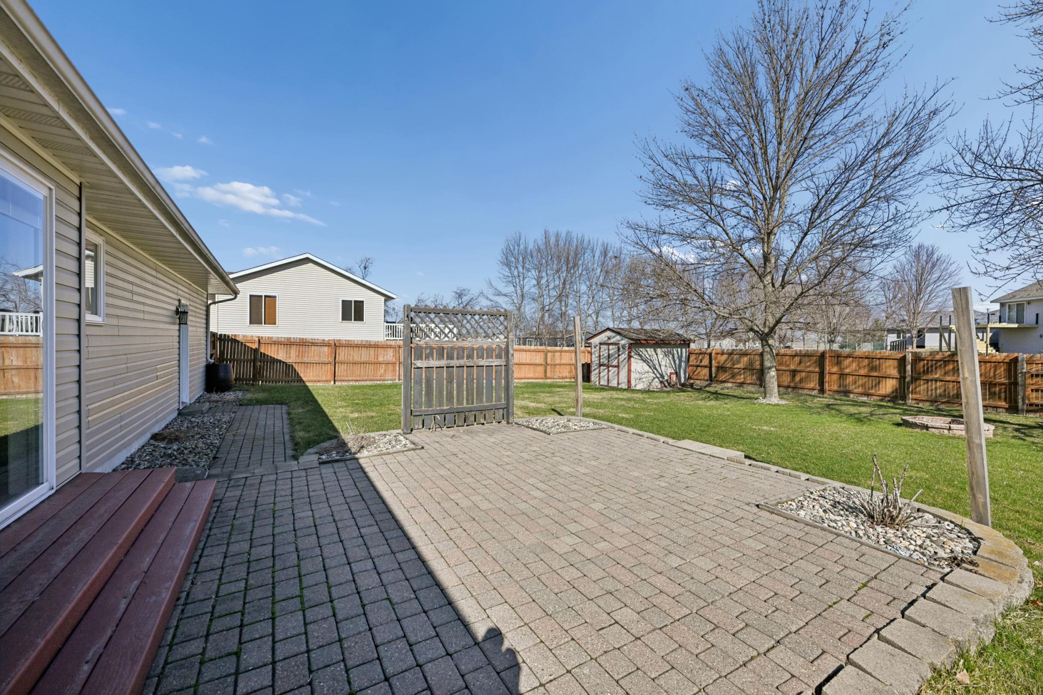 Patio area-cook a meal and relax out here on the warm days