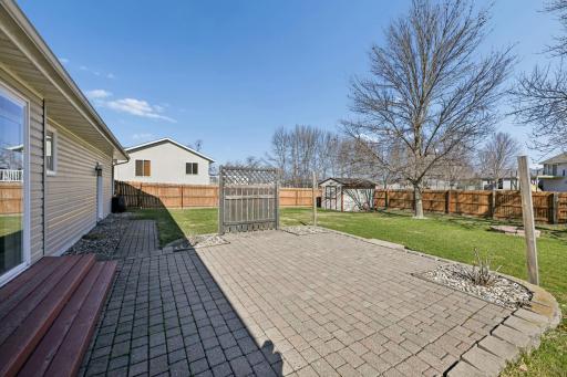 Patio area-cook a meal and relax out here on the warm days