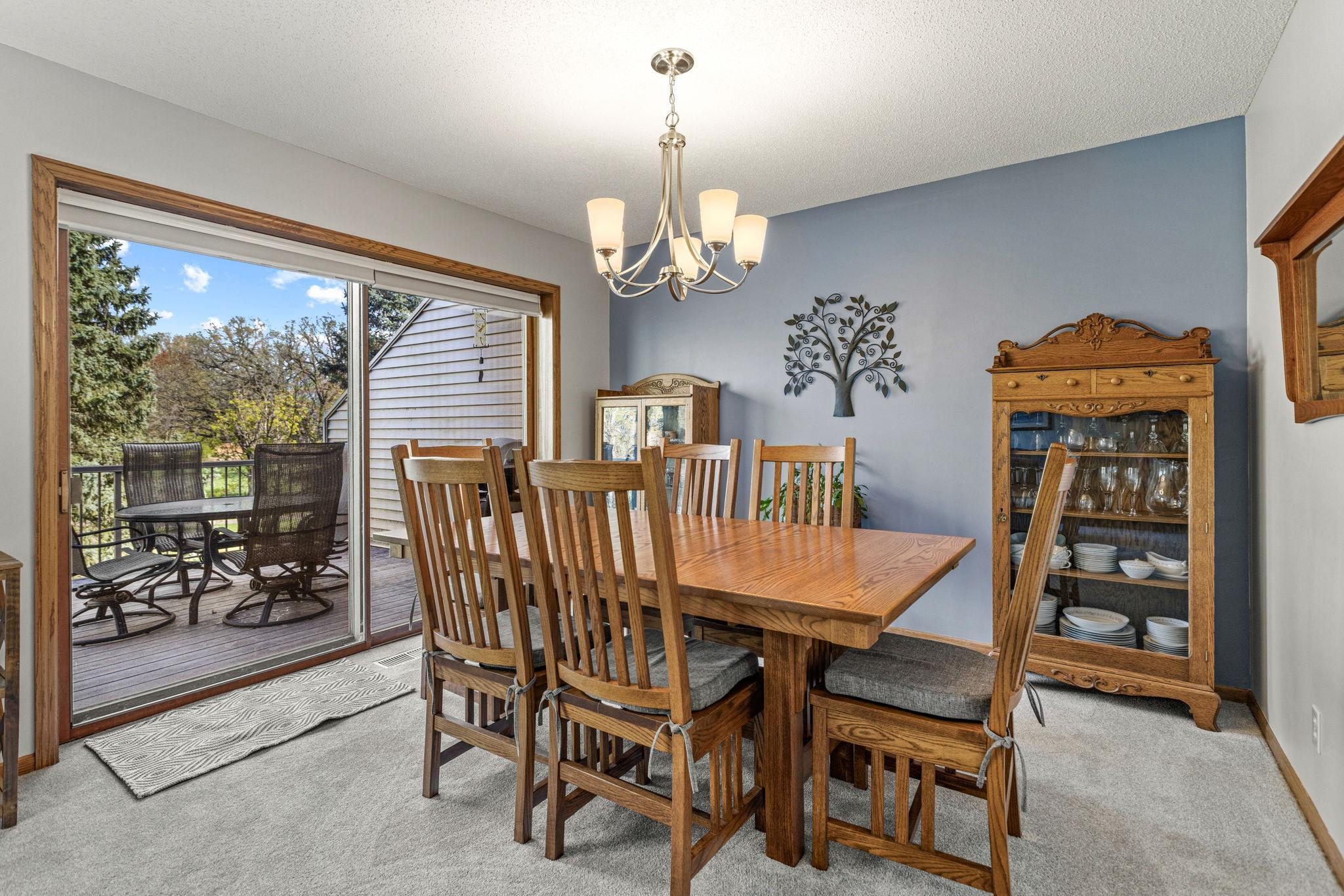 Dining room with large deck!