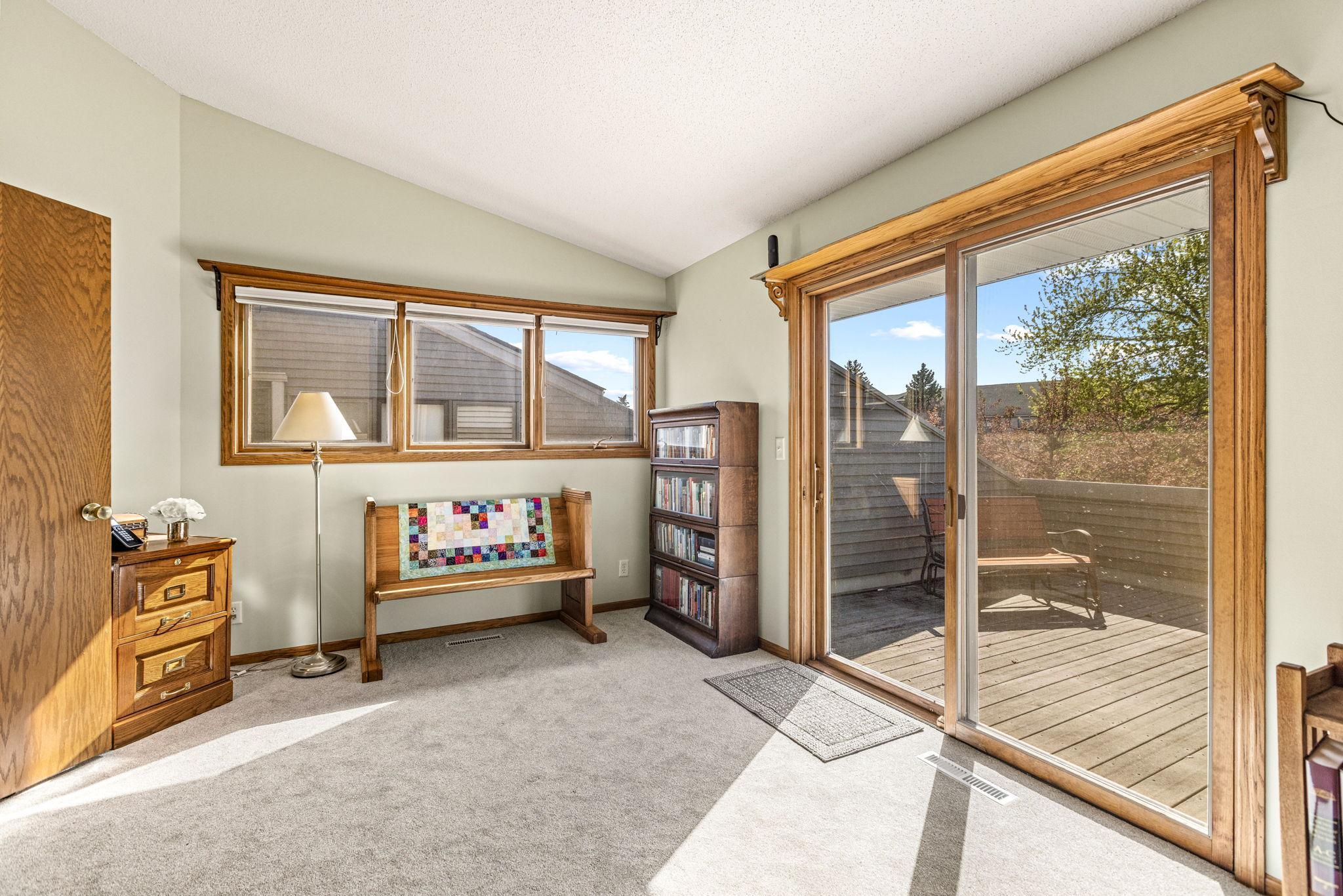 Bedroom #3-Huge with so much light and vaulted ceilings!