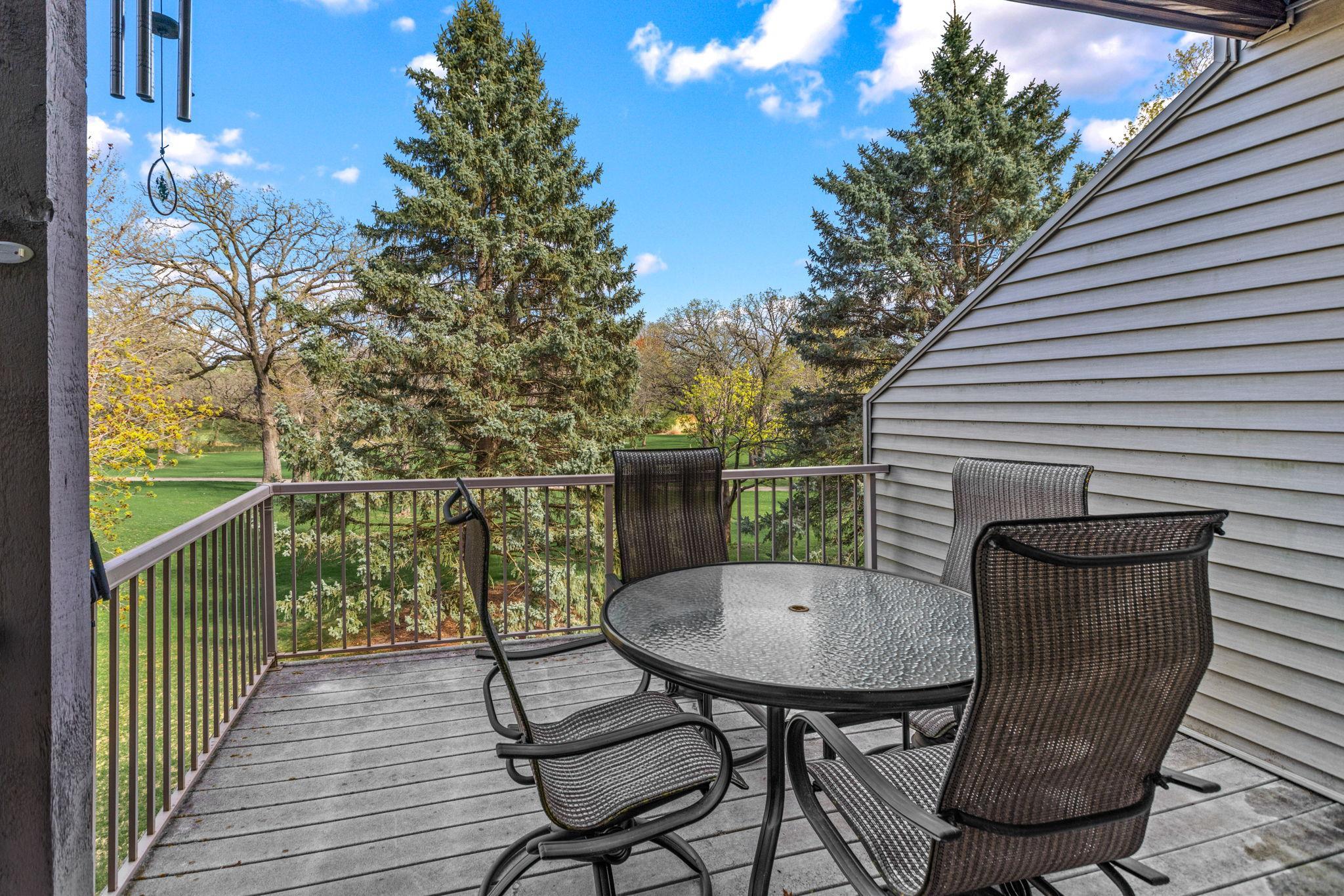 Main level deck off dining room!