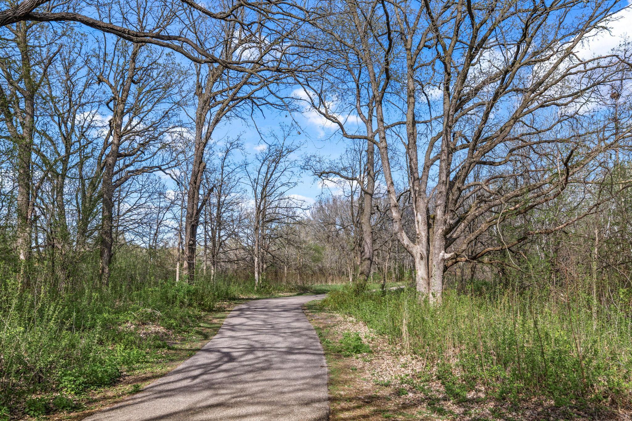 Biking and walking trails right outside your door!