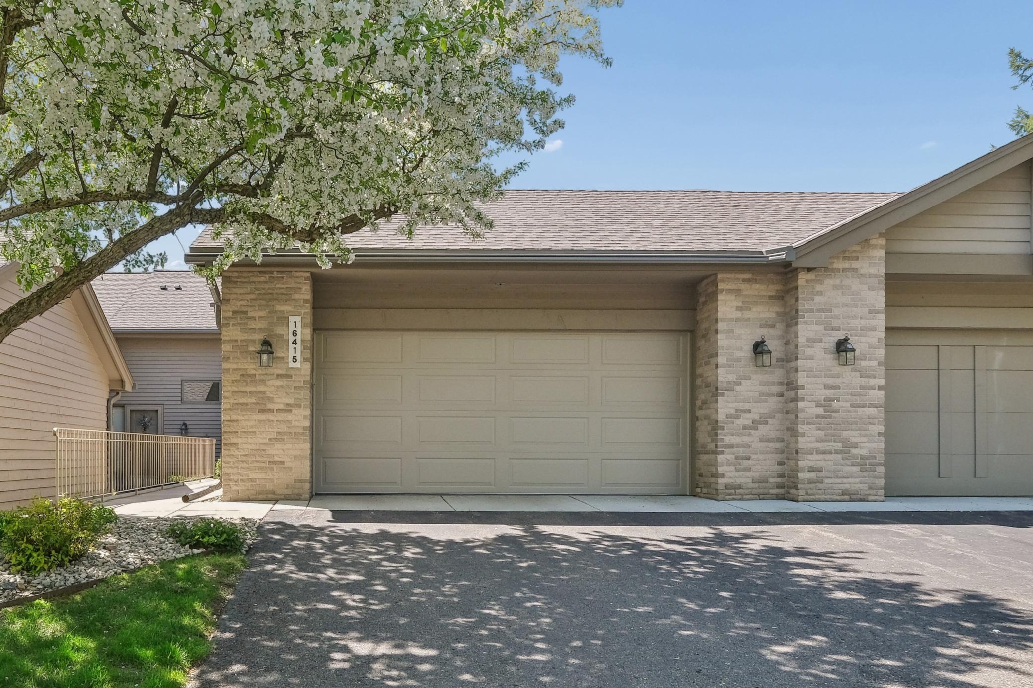 New garage door and roof