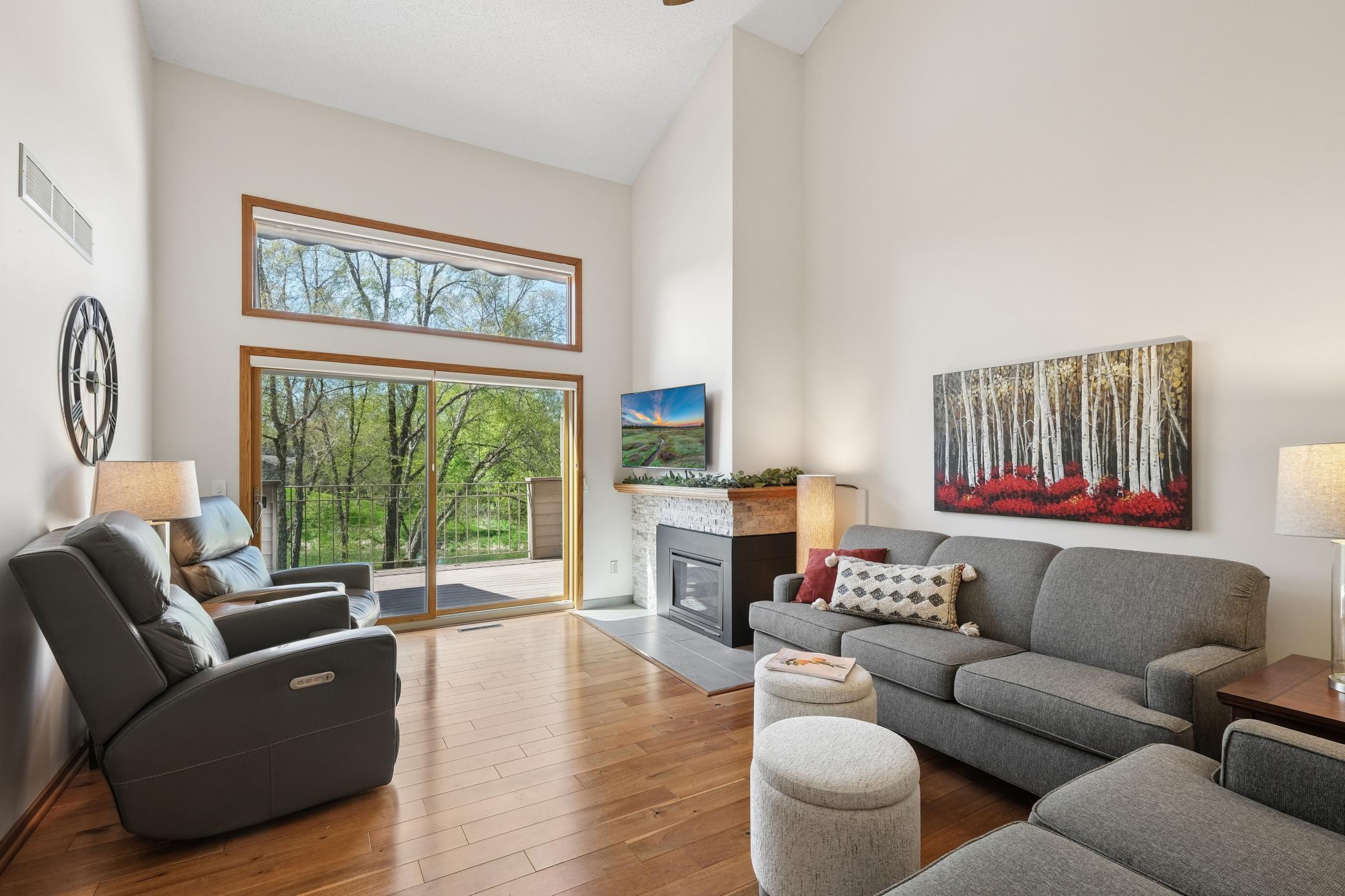 Peaceful and serene views can be enjoyed from all rooms on the main floor.
