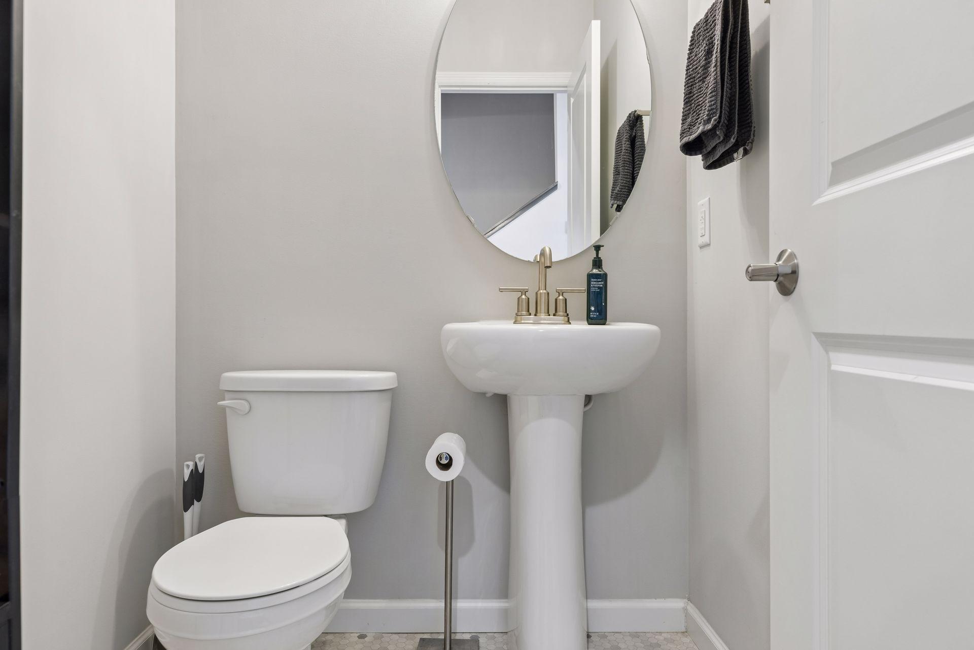 Bathroom convenient access for guests.