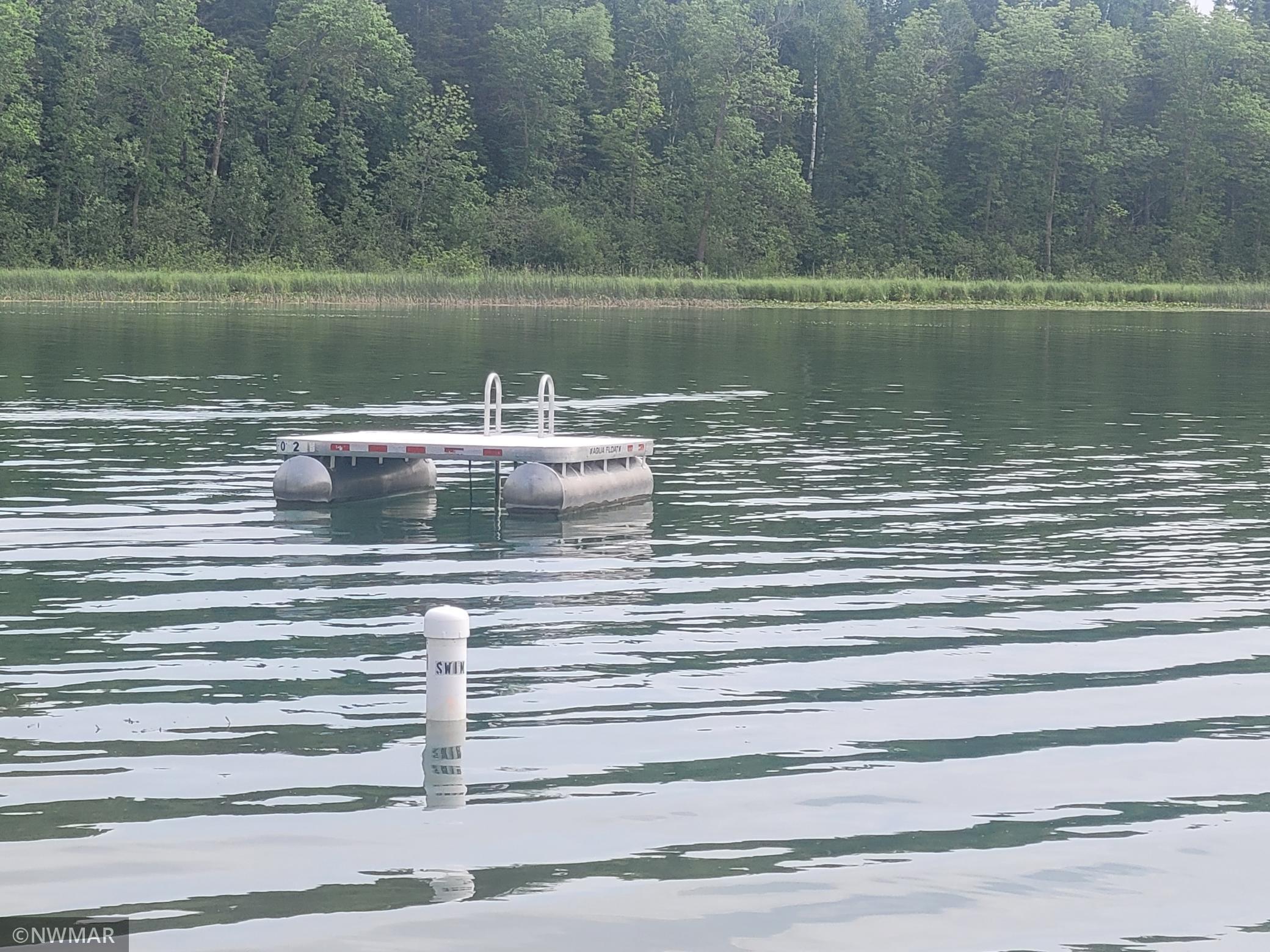 Shared Swimming Area and Raft