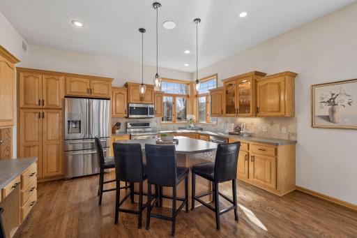Large windows allow for a great view while cooking