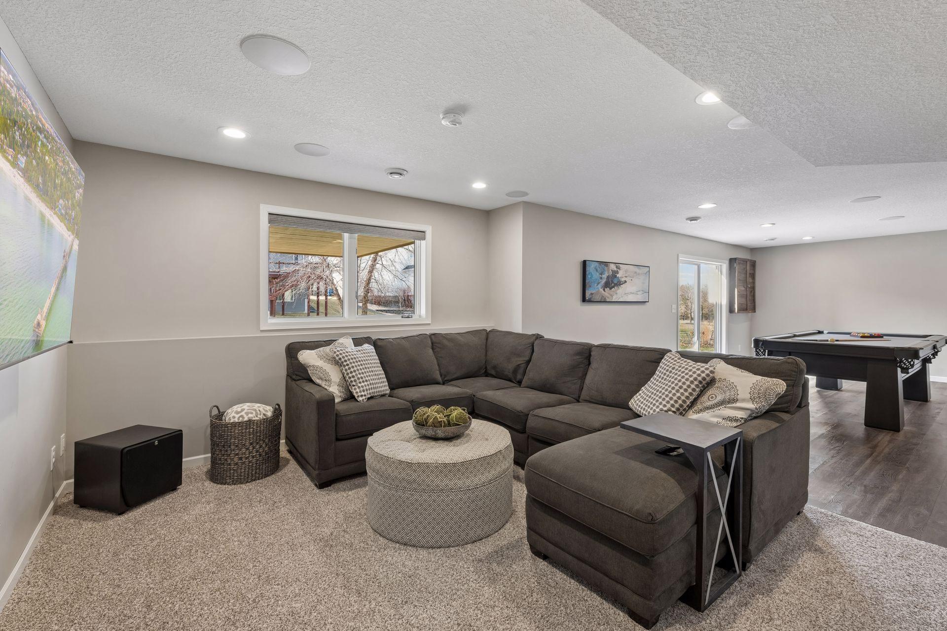 Lower level family room