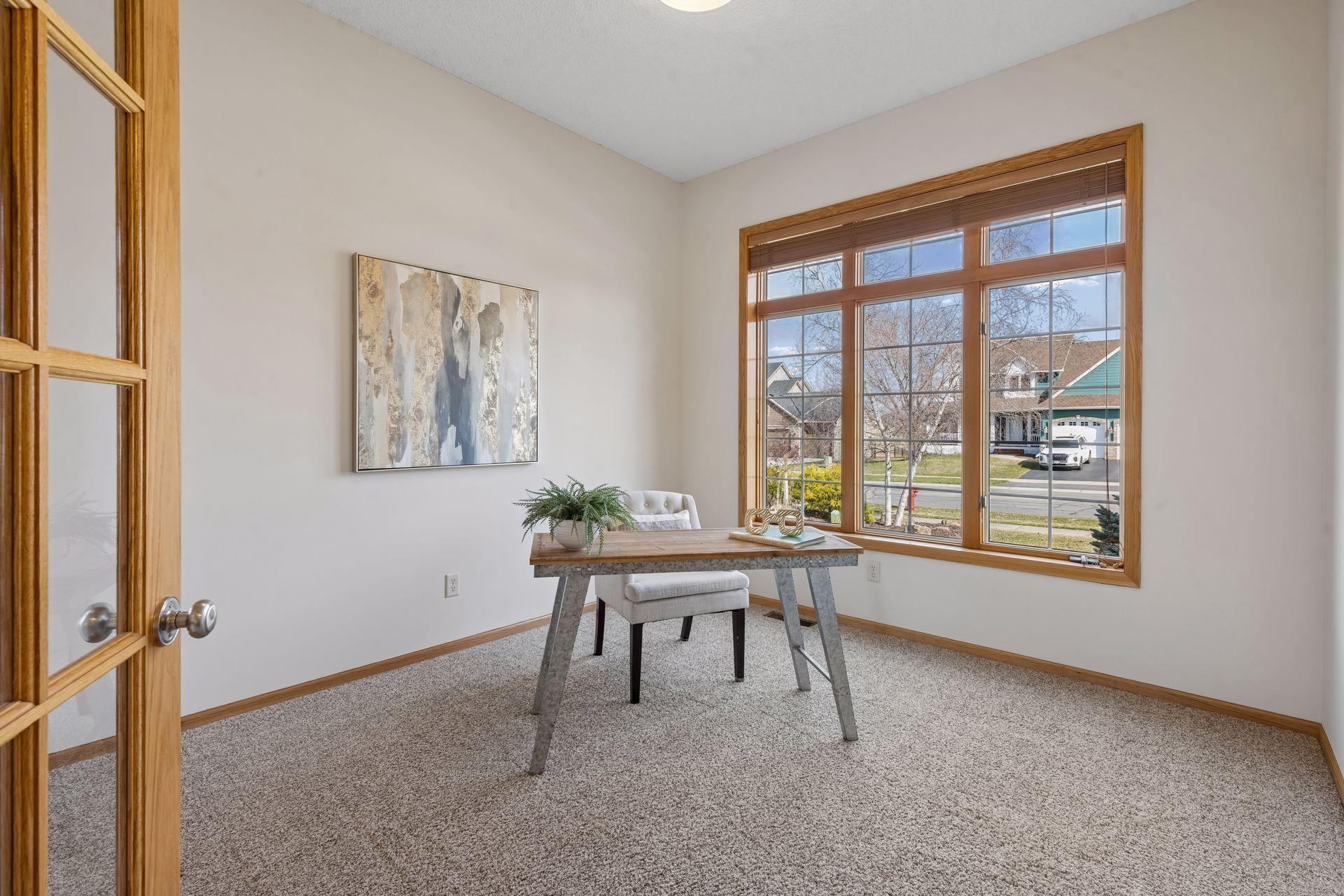 Main level office or den