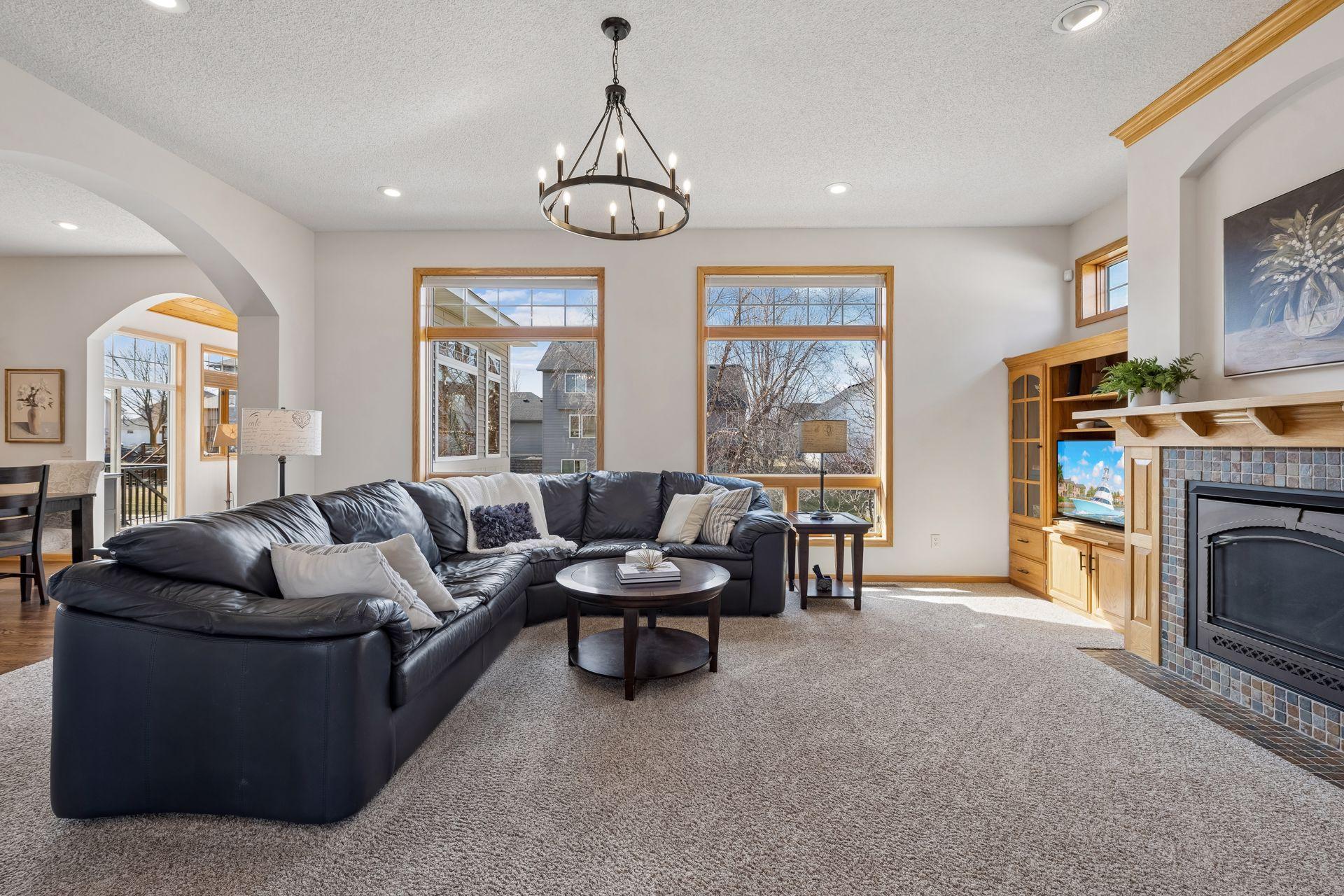 Large windows allow for tons of natural light