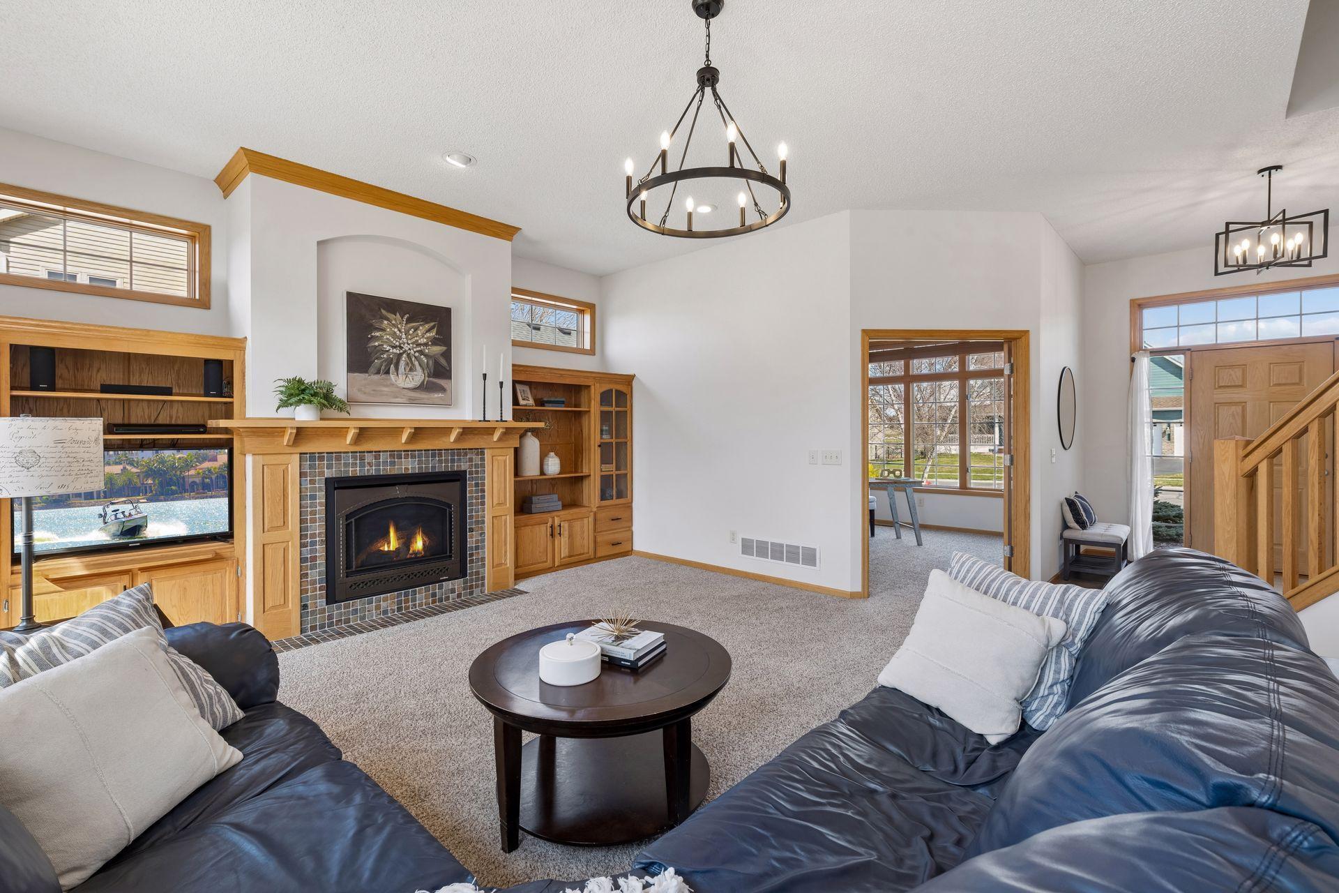 Freshly painted main level