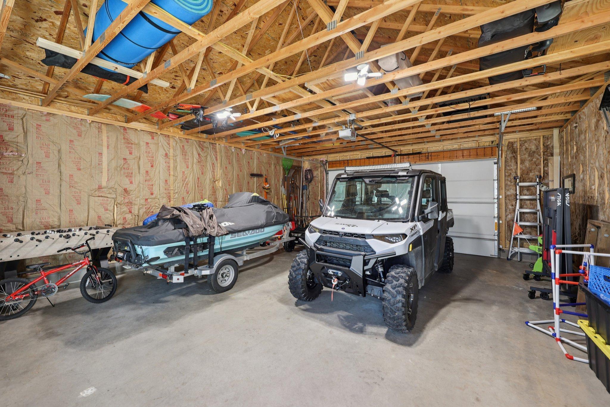 Garage with room for all the toys!