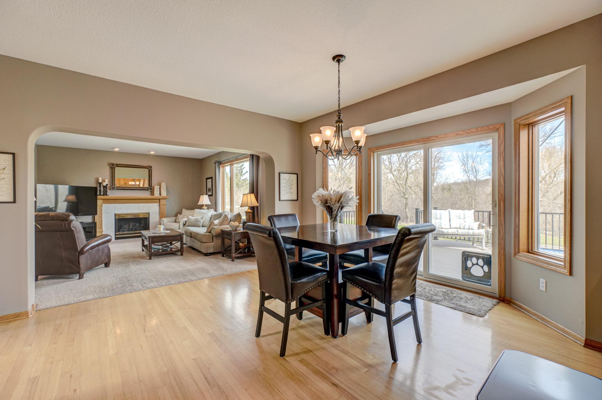 Enjoy everyday meals with a picturesque backyard views!