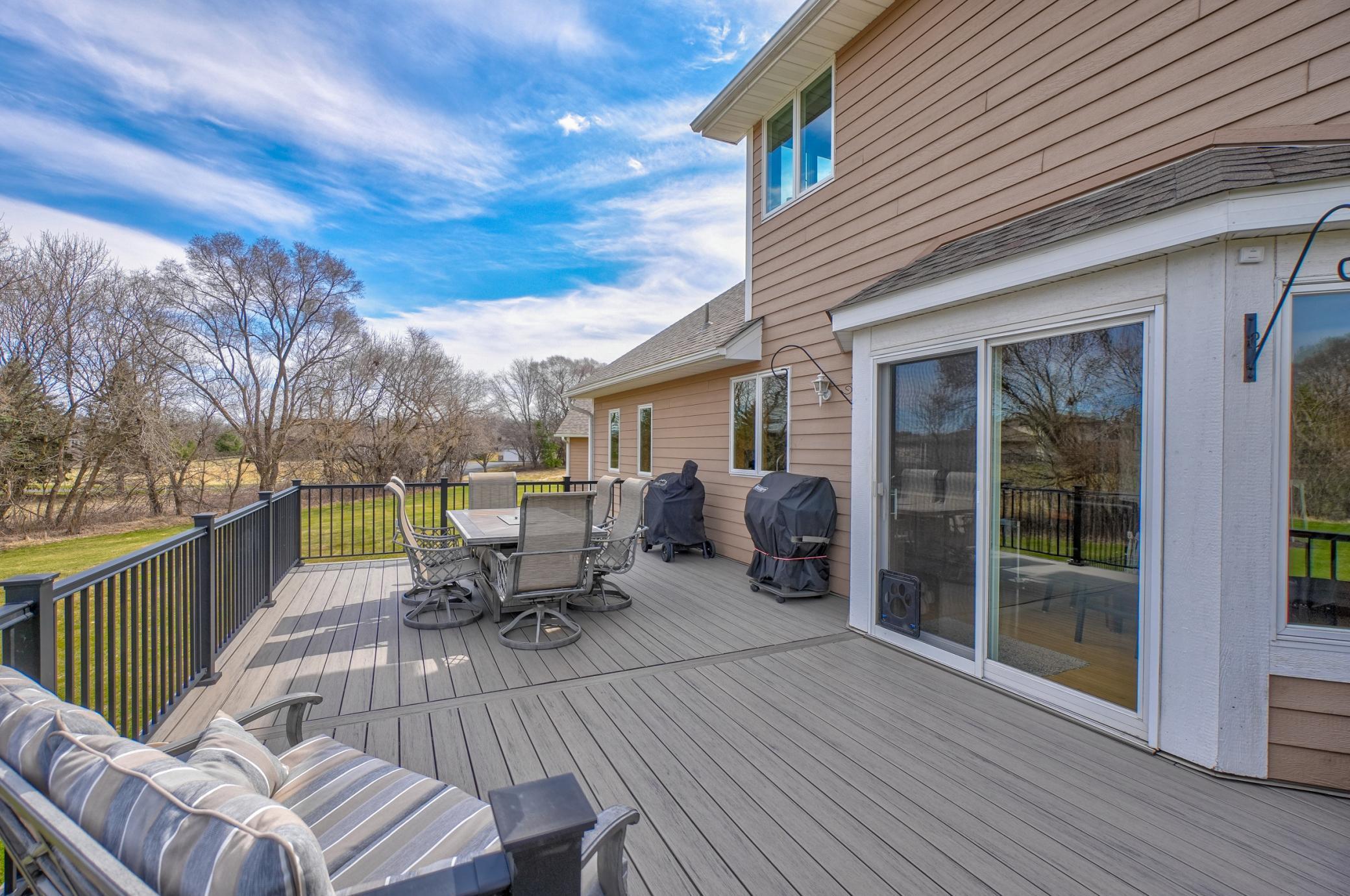 Outdoor living made easy on the newer maintenance-free deck!
