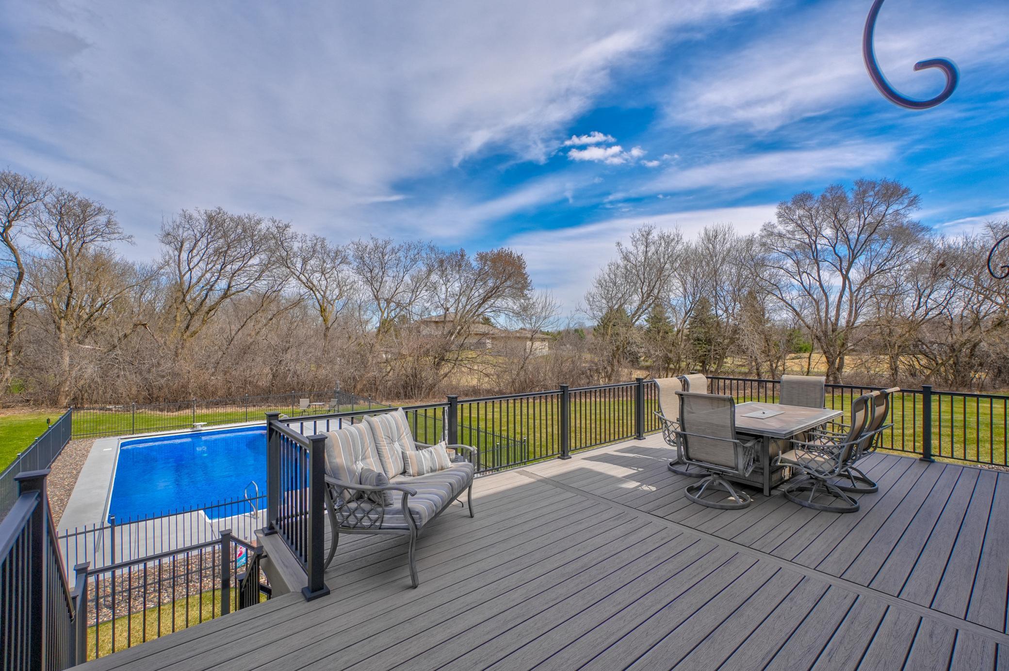 Have peace of mind with an invisible fence installed spanning the entire perimeter—giving pets the freedom to roam while keeping them safely within your yard!