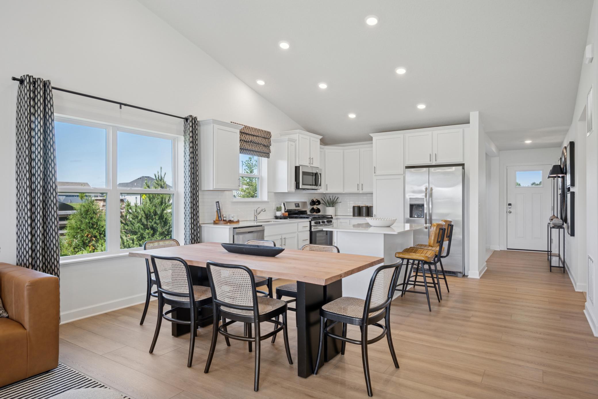 (Photo of a model home, finishes will vary) The dining room.