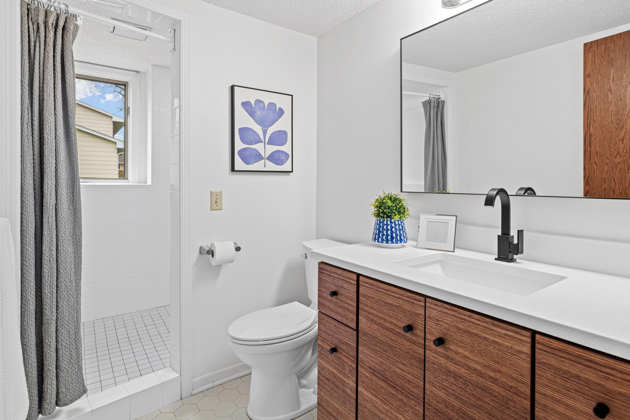 Lower level 3/4 bath