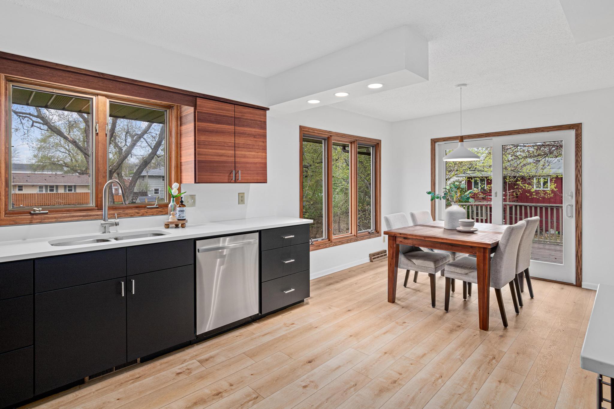 South facing windows again let tons of light in!