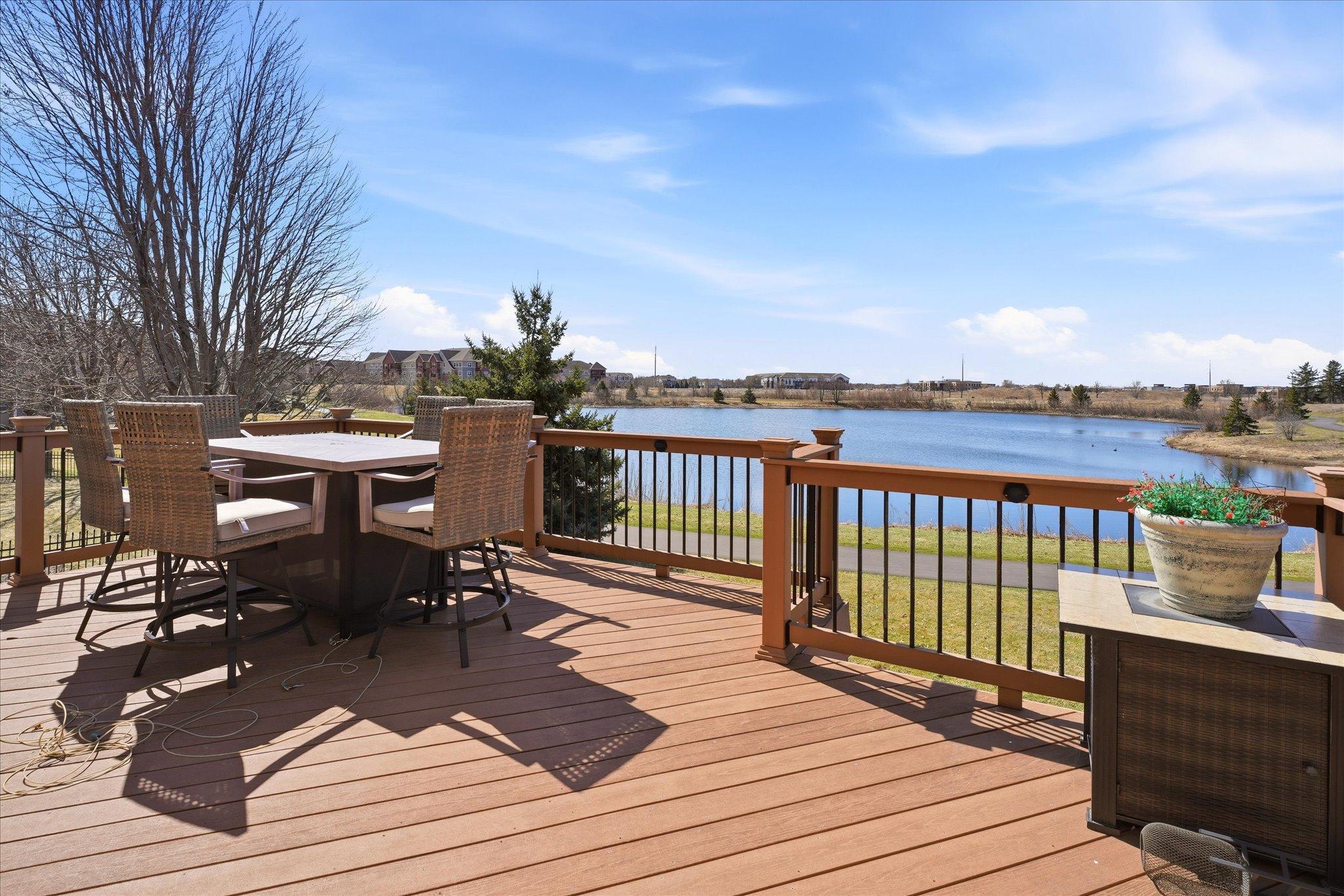 View from your maint-free deck. Enjoy BBQs and sunsets all year long