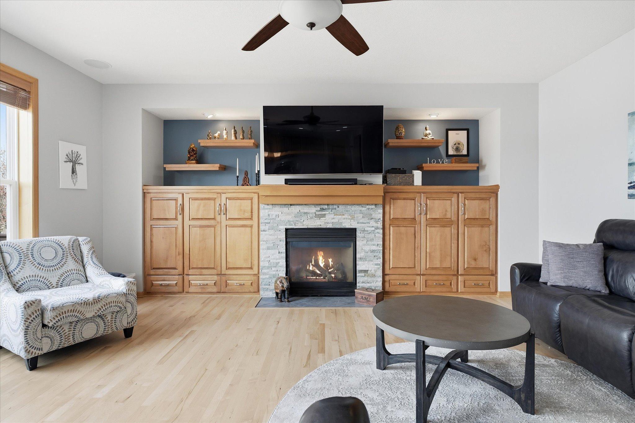 Enjoy cozy entertaining family and friends in your open Family Room