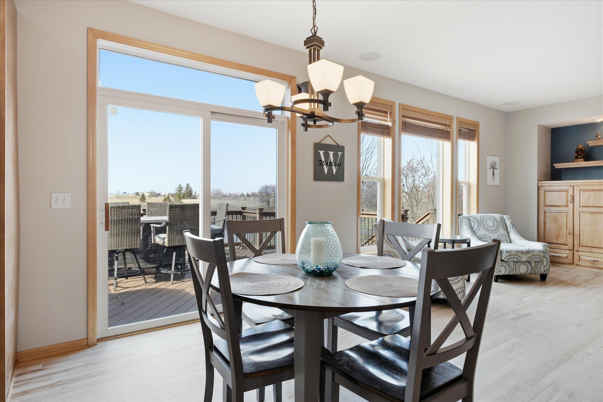Beautiful pond views from your Informal Dining Room and Family Rooms