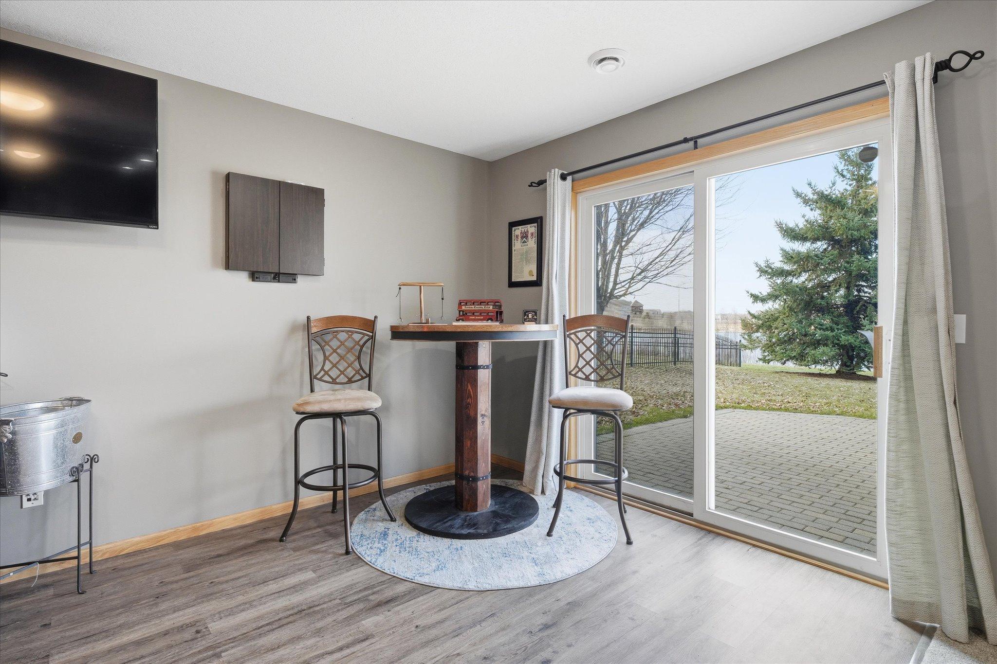 Walkout lower level Amusement Room