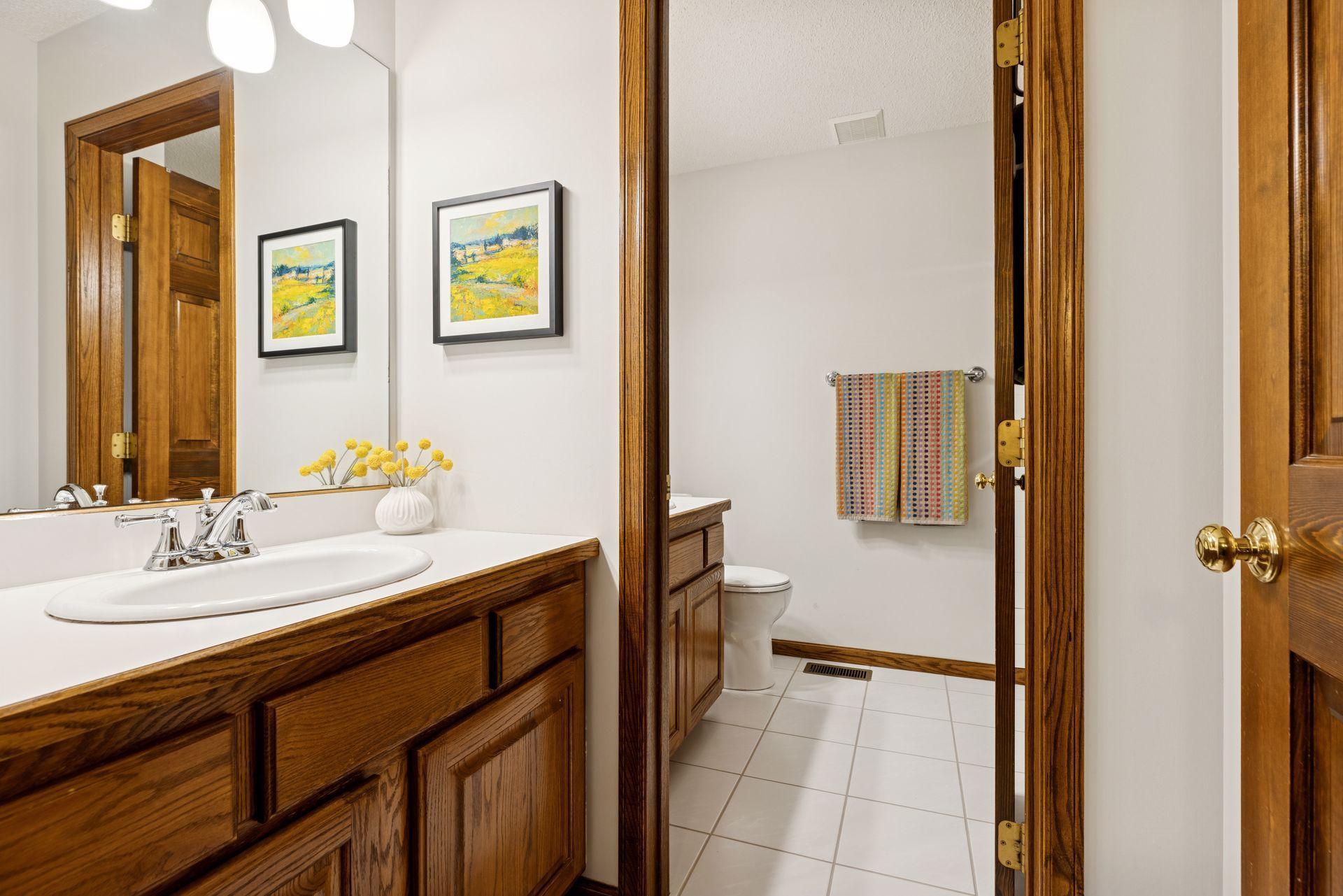 Full Bath on upper level