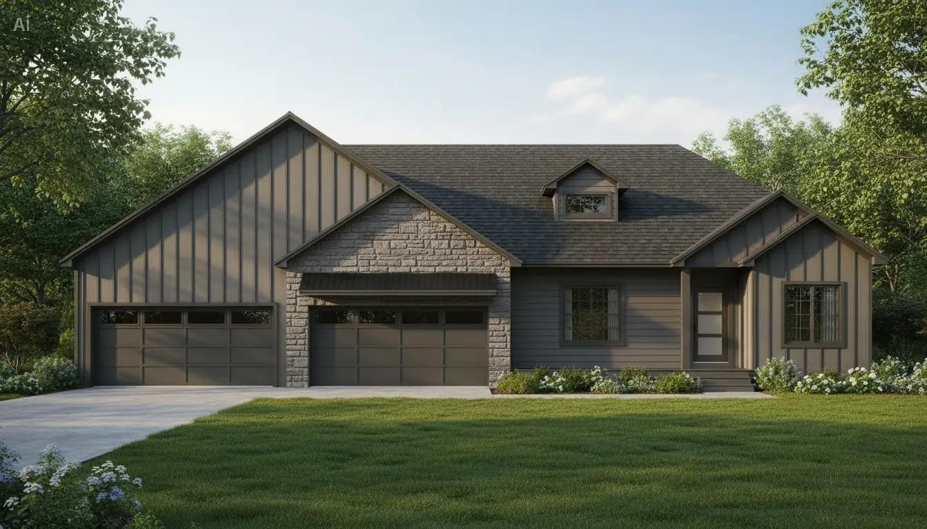 Tahoe Rambler Under Construction. Photos are of another Similar model home to visualize layout, not colors or finishes