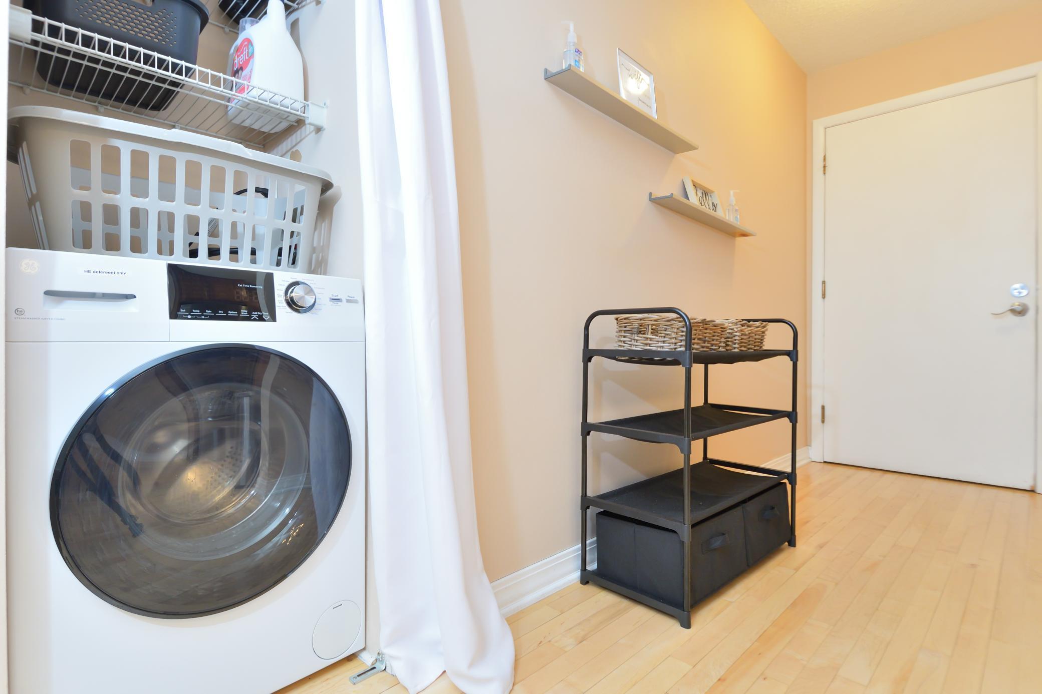 In-unit washer and dryer—a rare and convenient luxury