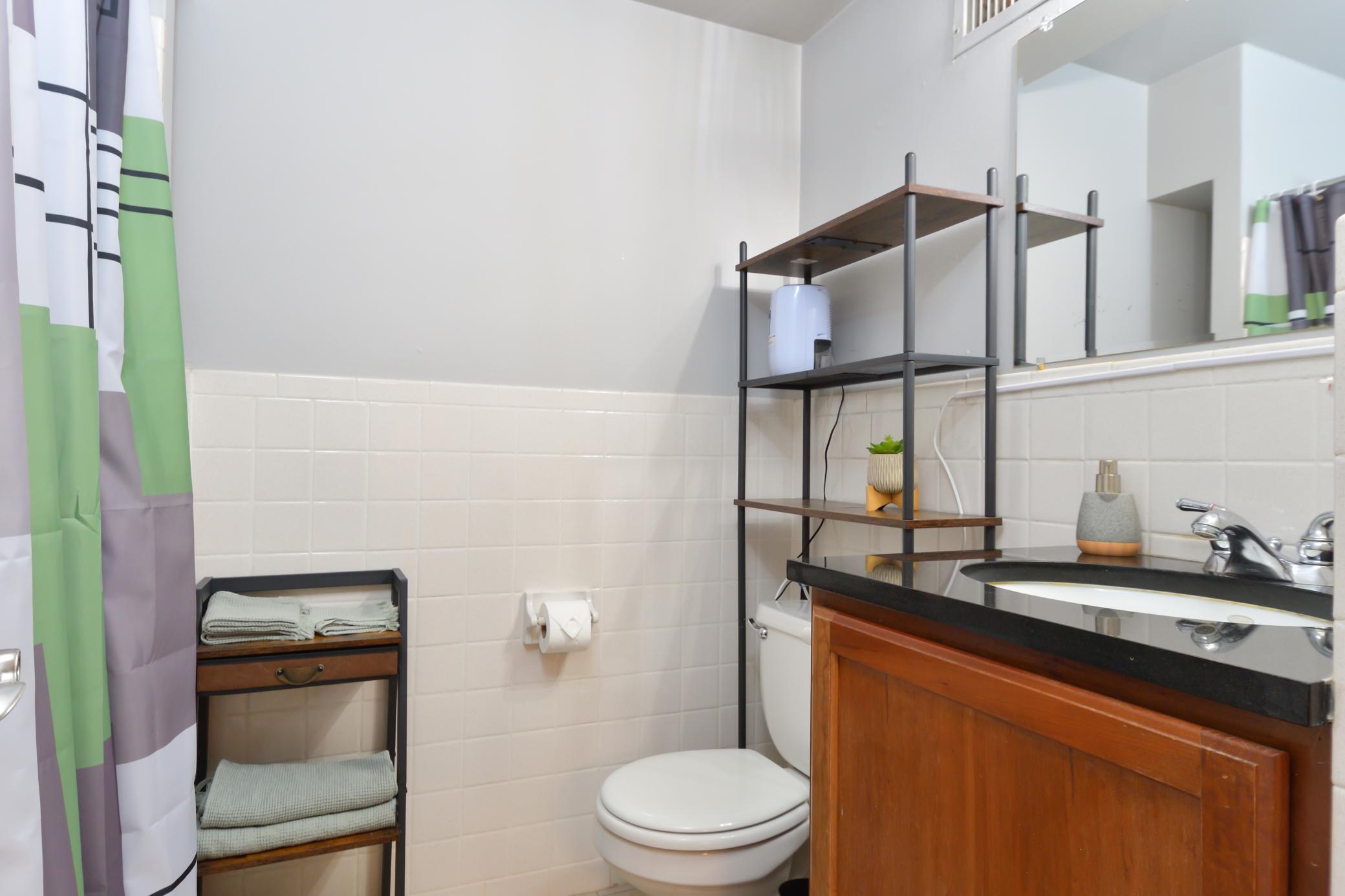 Second view of bathroom with functional layout