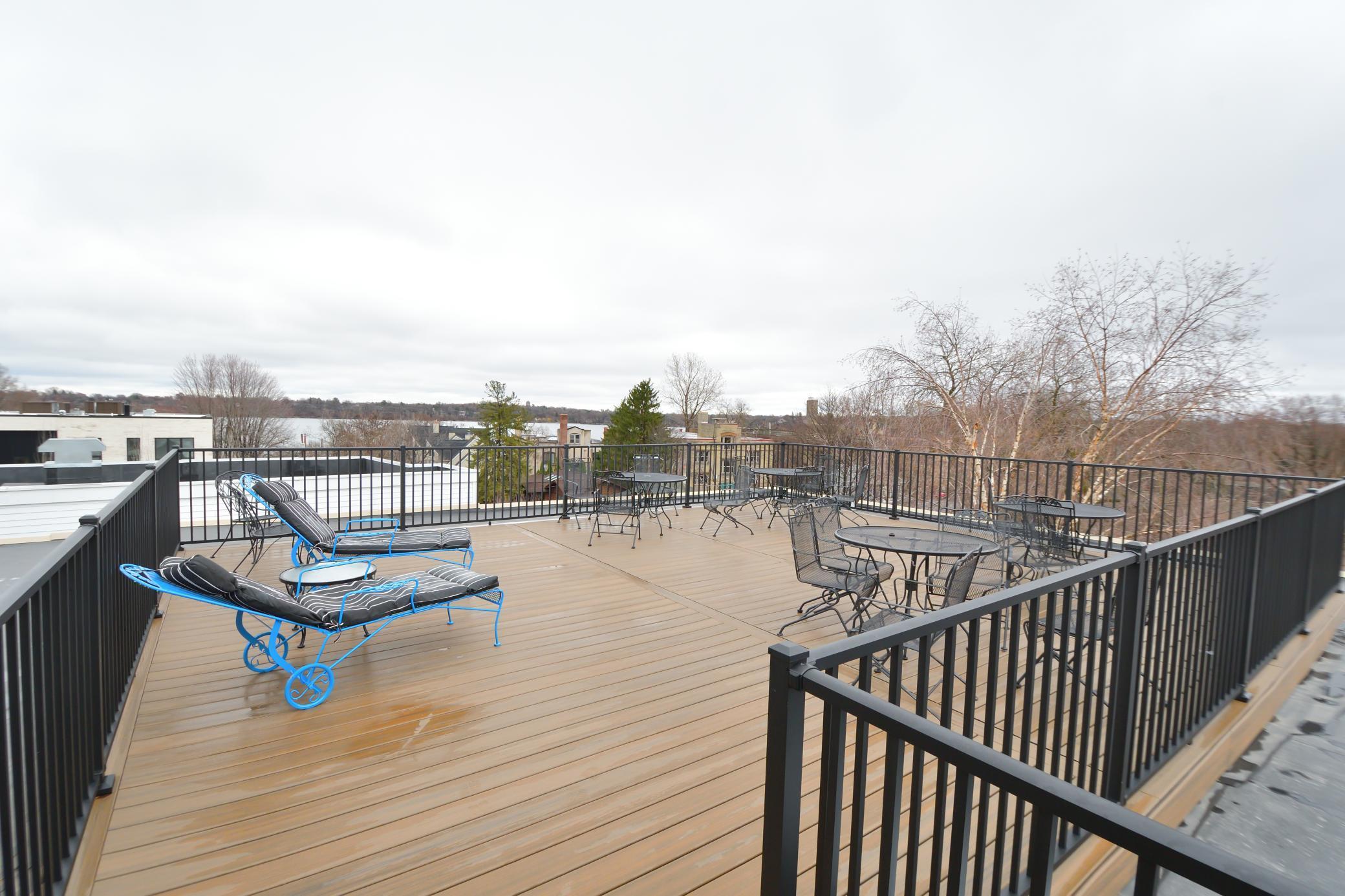 Rooftop deck with stunning views of Lake Harriet