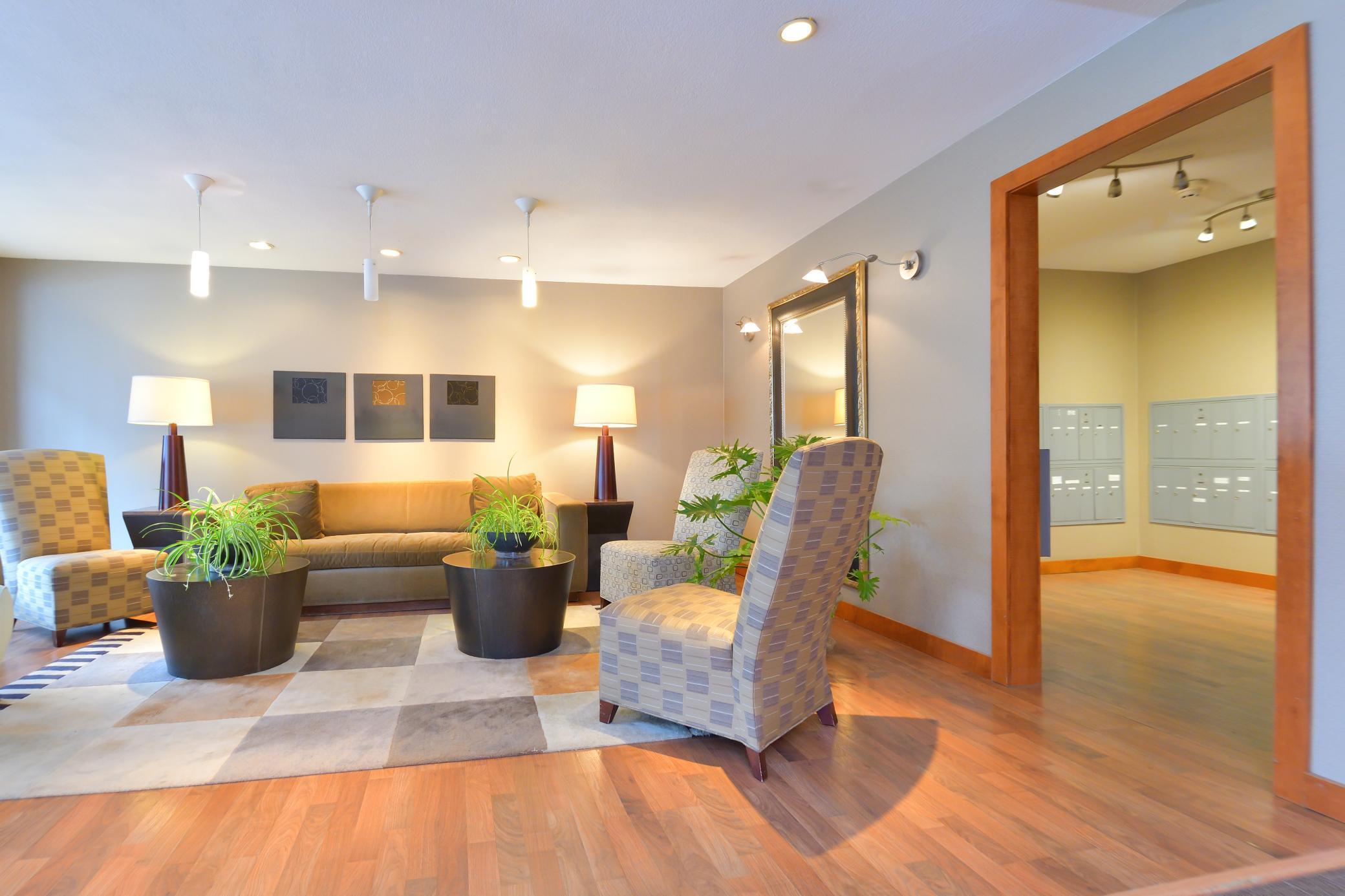 Additional lobby seating area for residents and guests