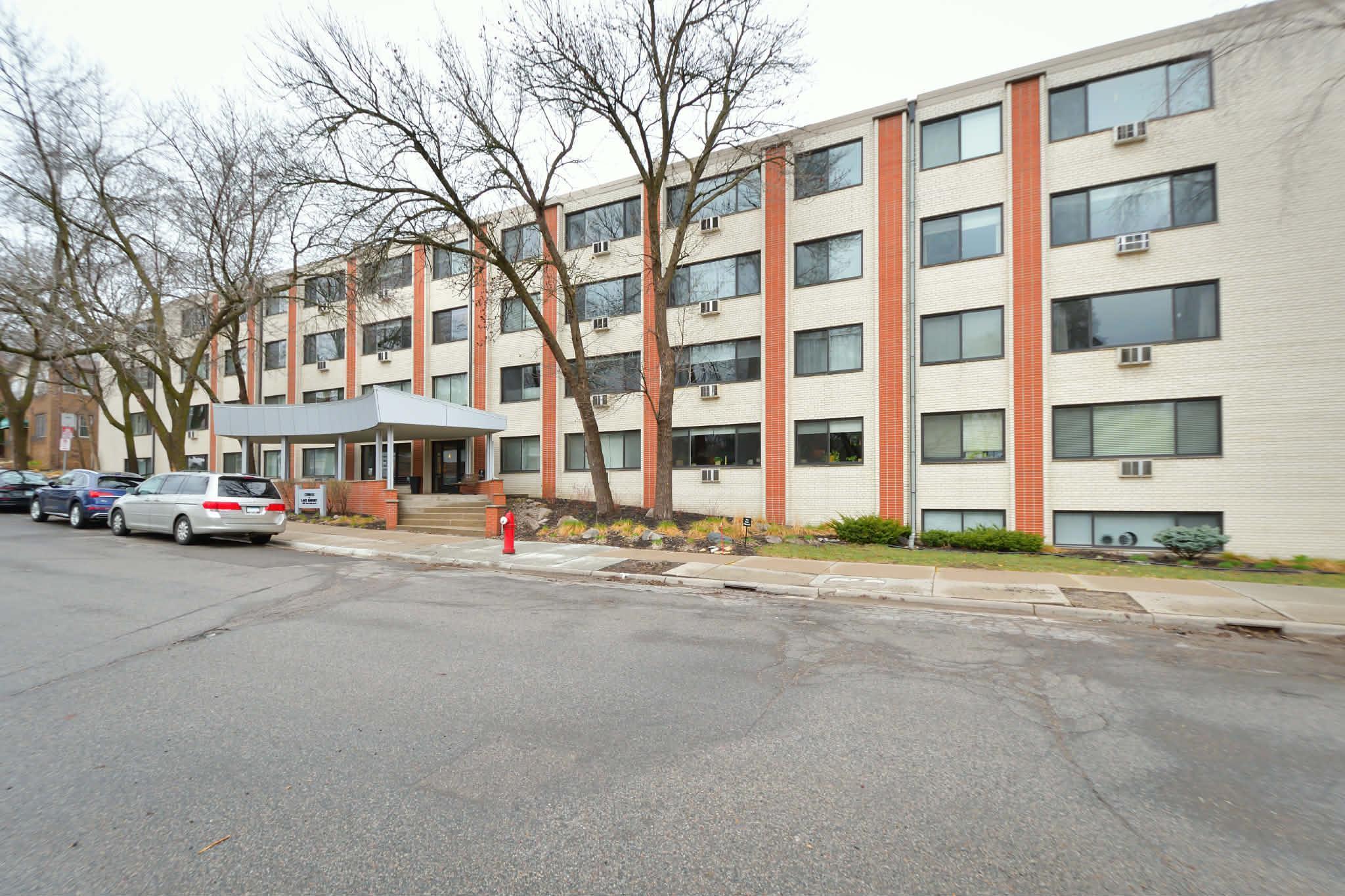 Charming front exterior of the building in the heart of Linden Hills