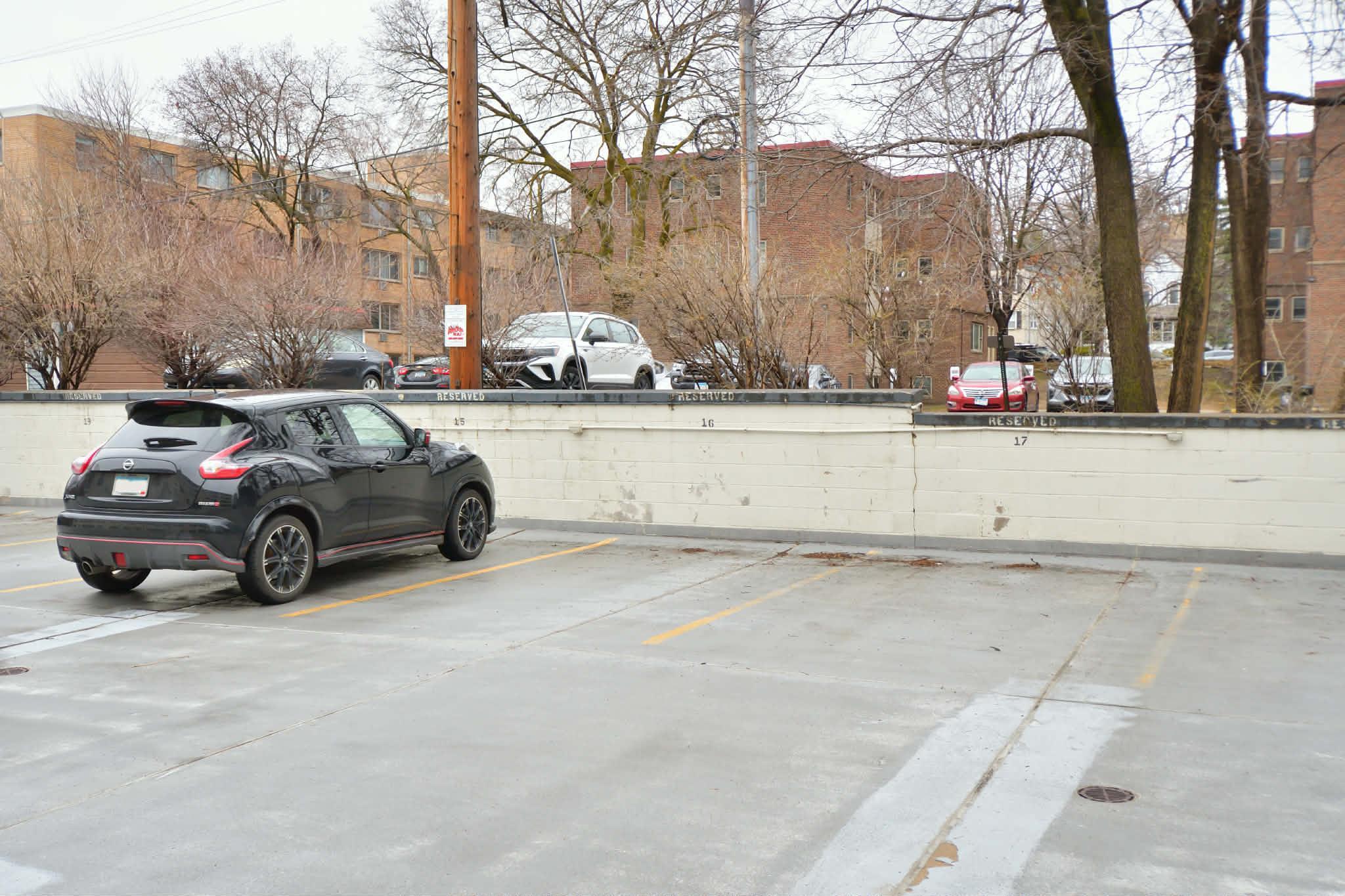 Dedicated off-street parking space included for added convenience