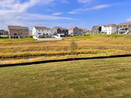 Check out this lovely backyard! Actual homesite.