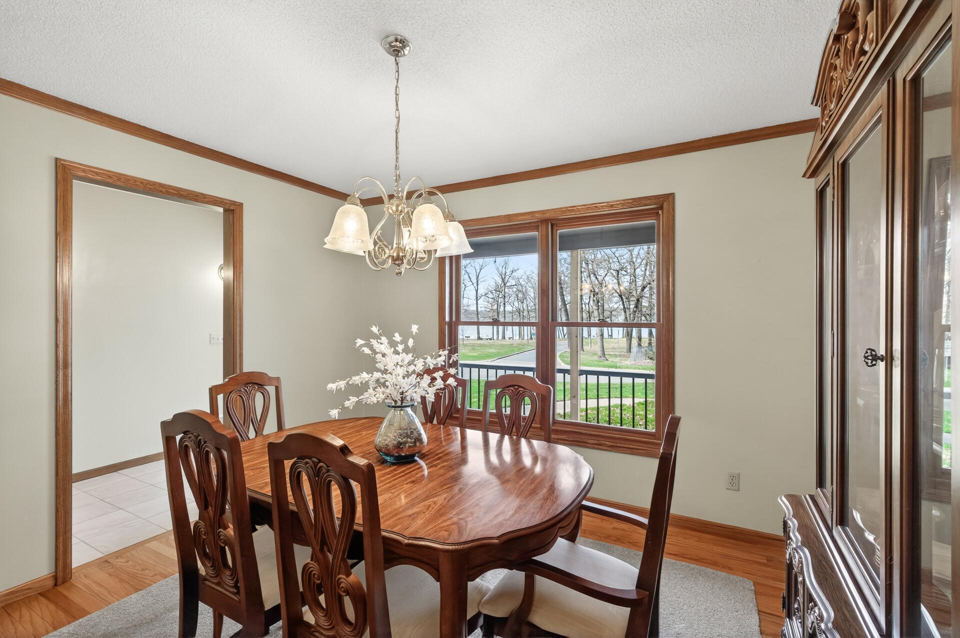 Formal Dining with views of Lake