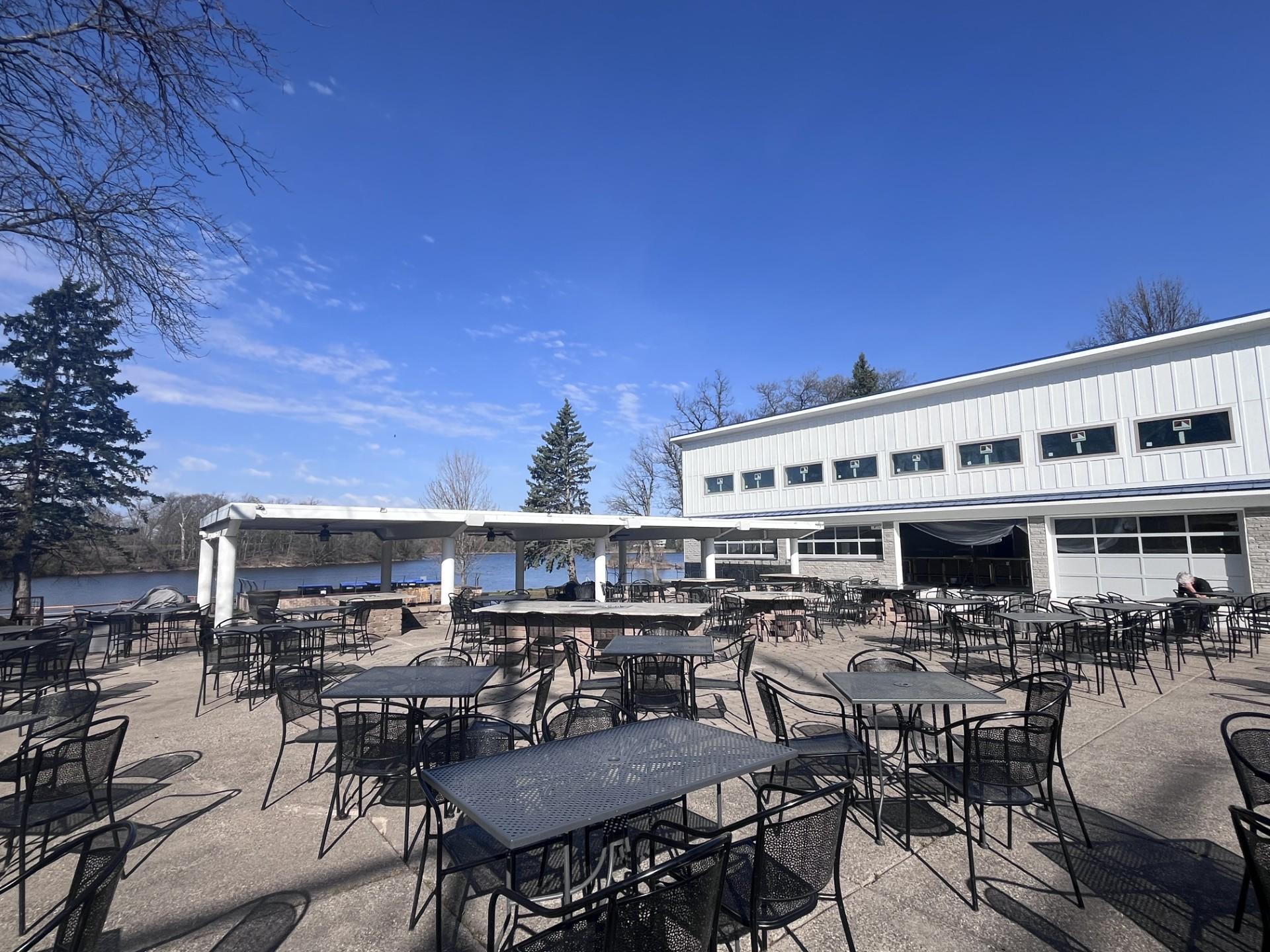 New Outdoor Bar w/garage doors...anticipated to open in May