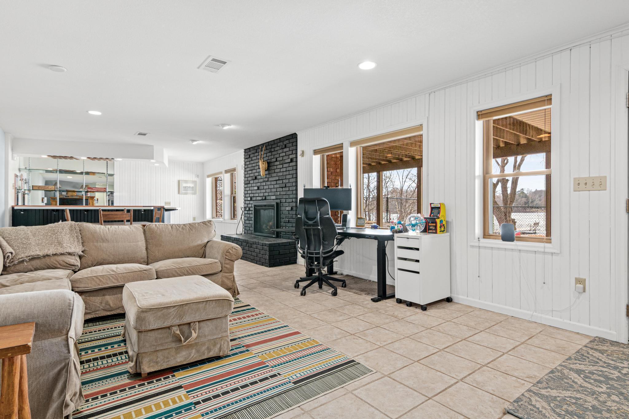 Lower level family room