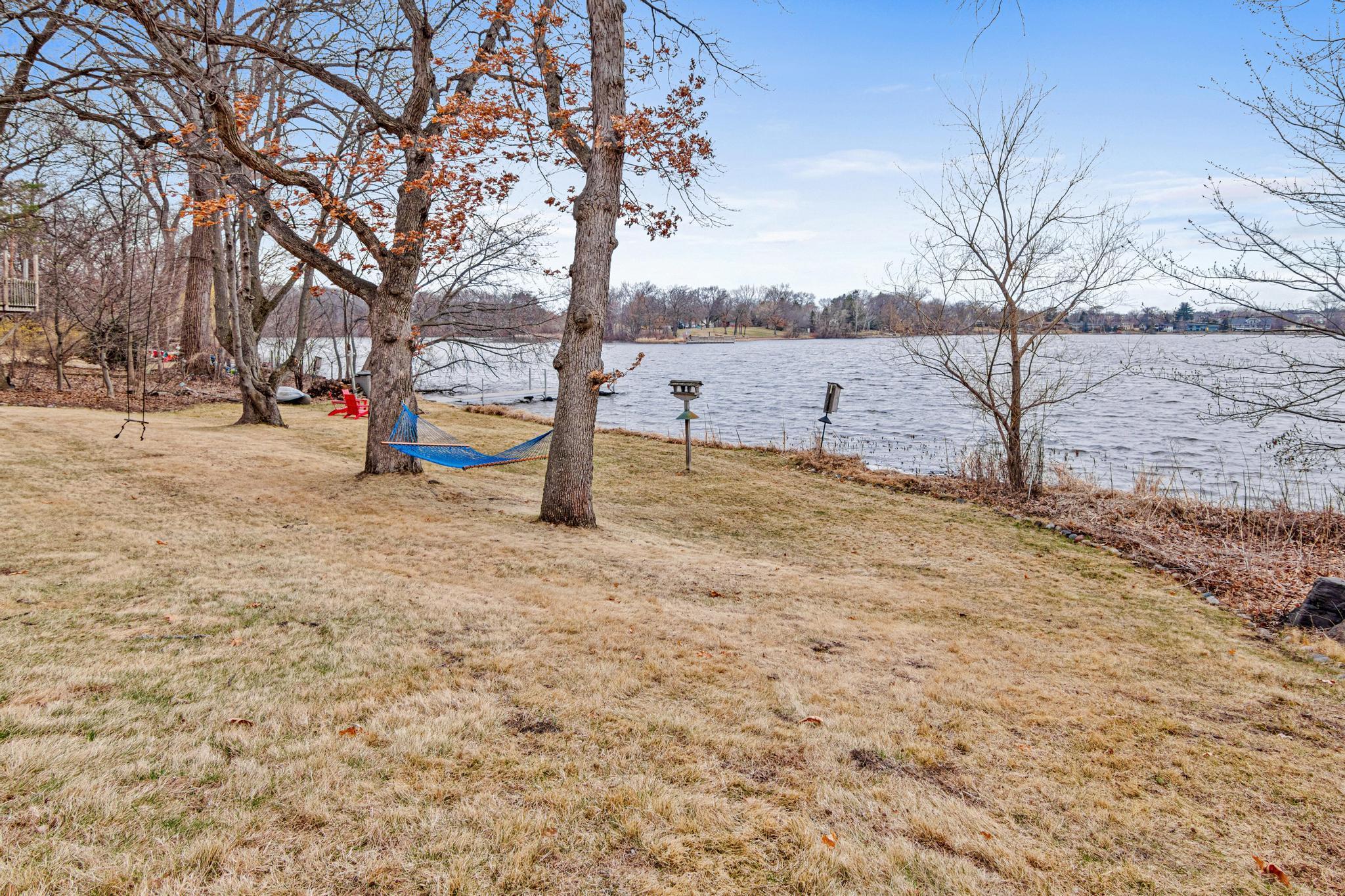 Large lot with 170 ft of lakeshore